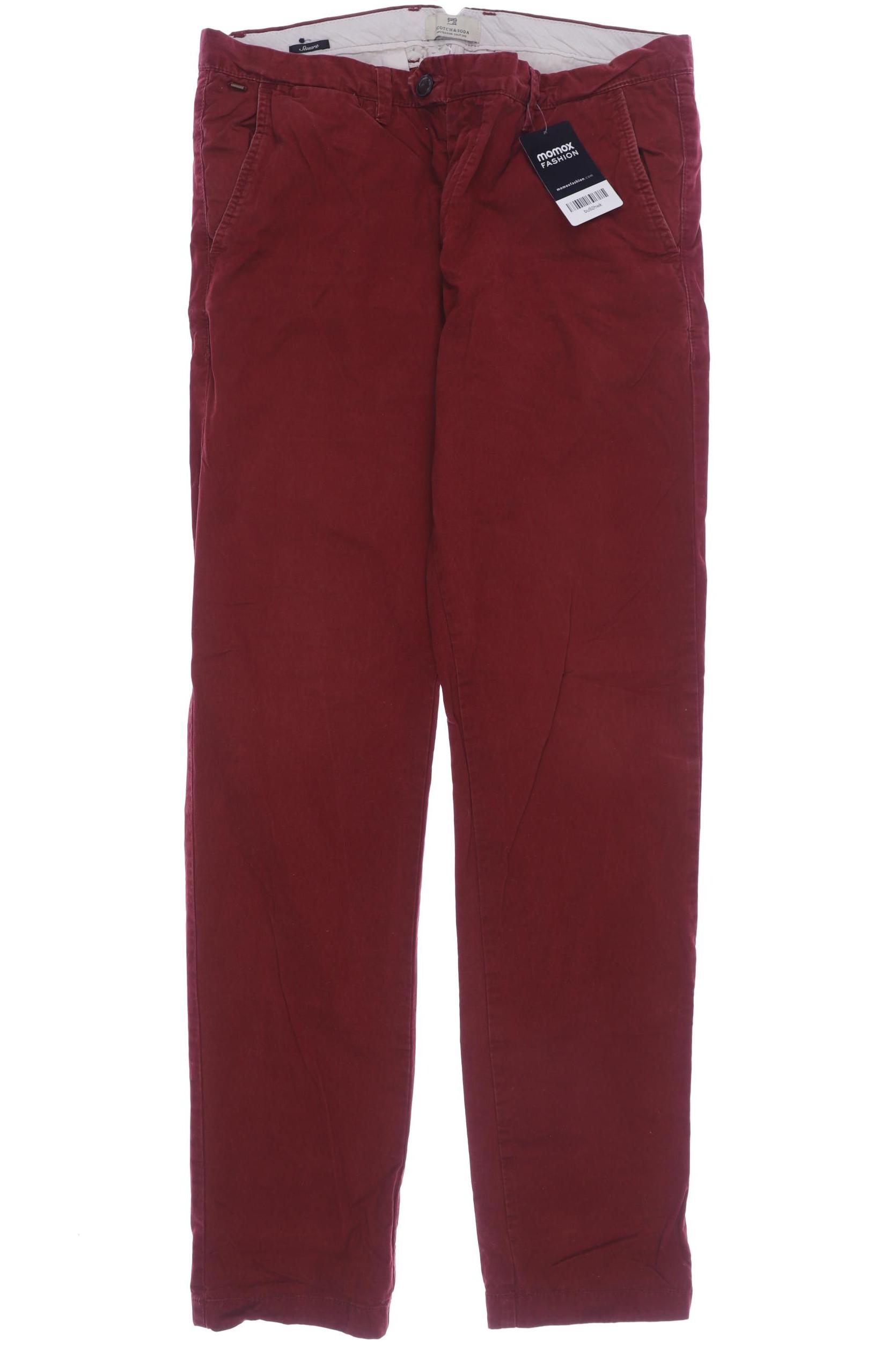 

Scotch & Soda Herren Stoffhose, bordeaux