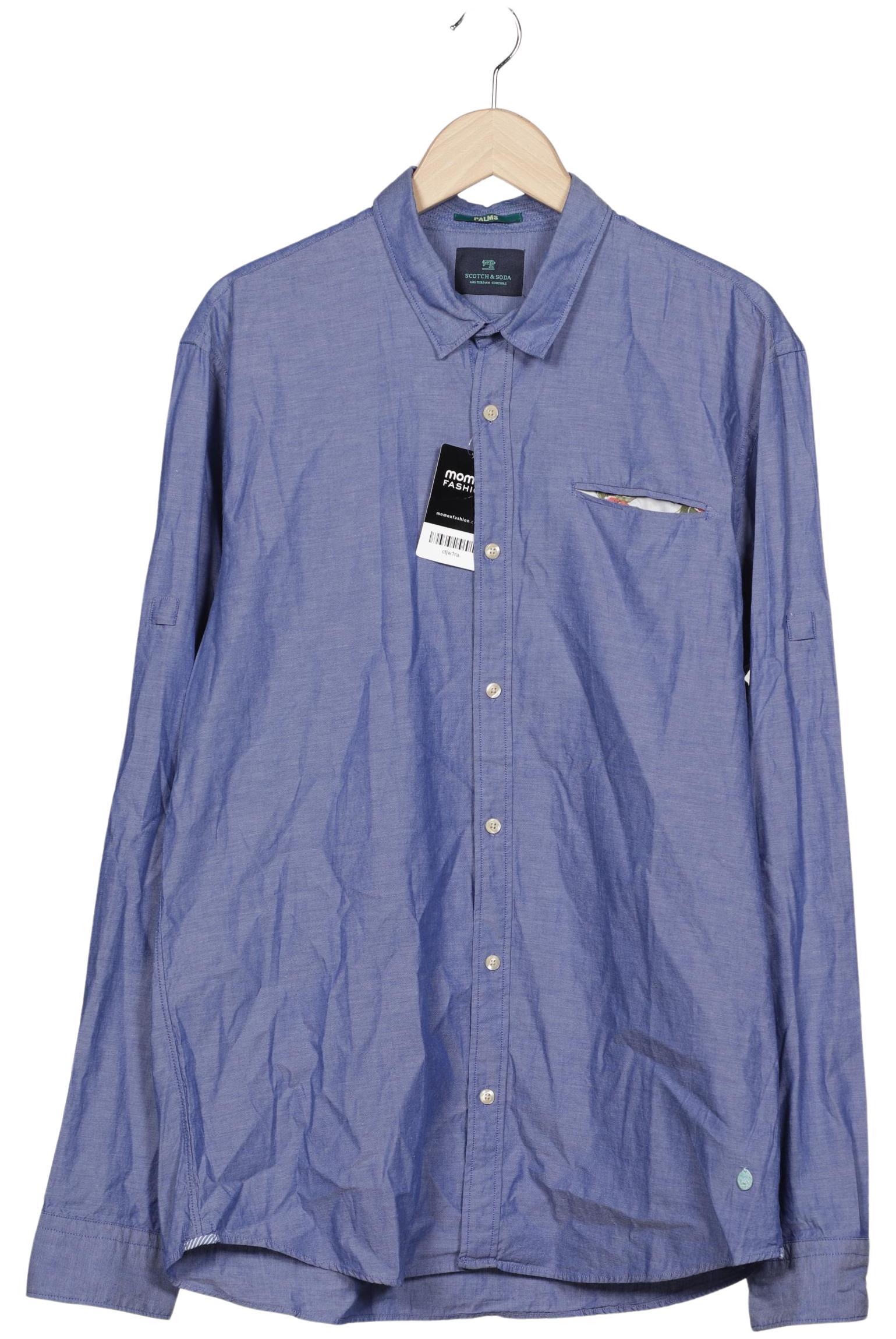 

Scotch & Soda Herren Hemd, blau, Gr. 56