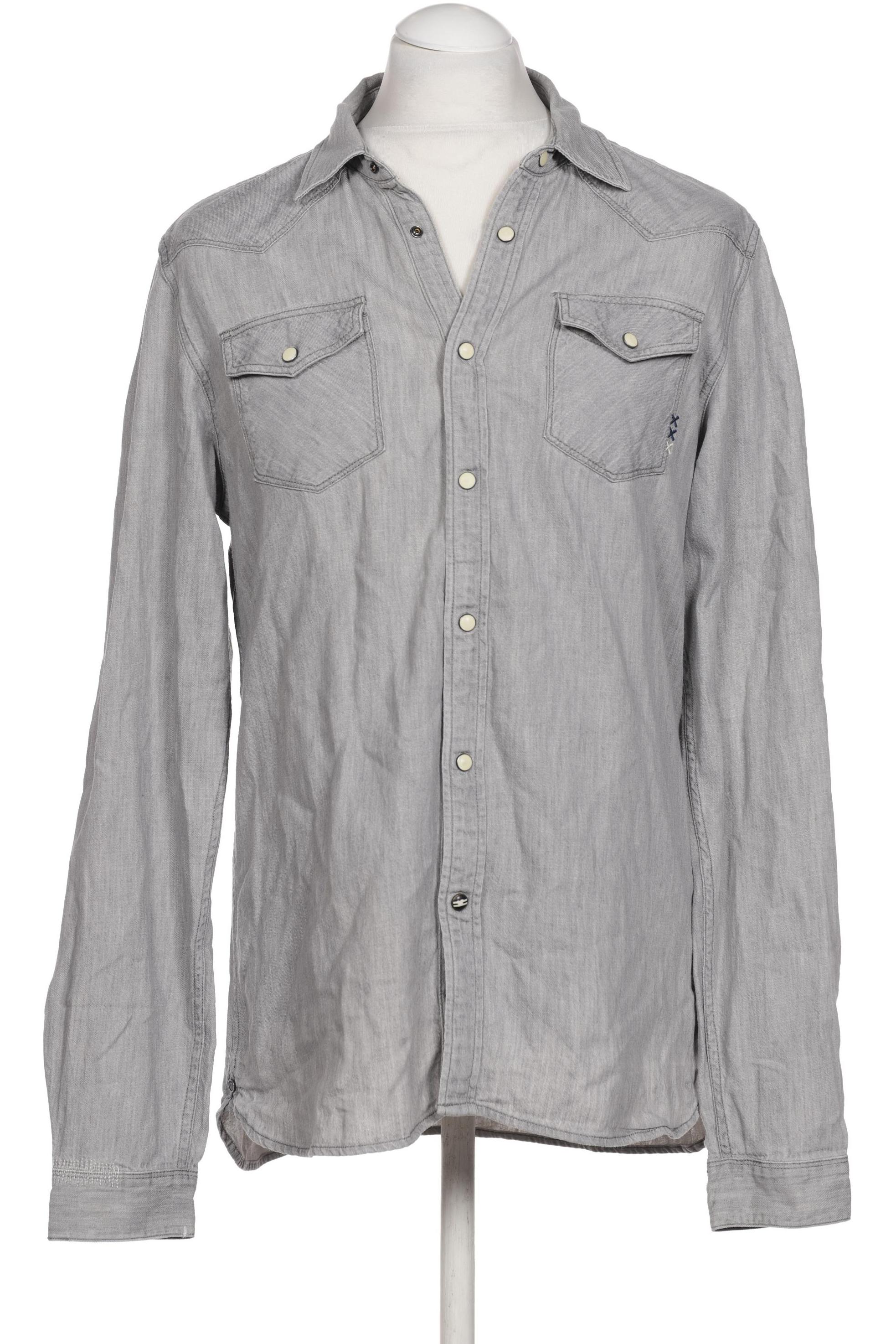 

Scotch & Soda Herren Hemd, grau, Gr. 52