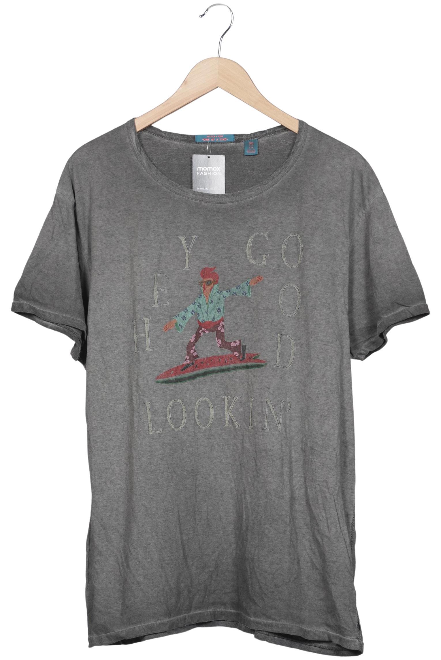 

Scotch & Soda Herren T-Shirt, grau, Gr. 56