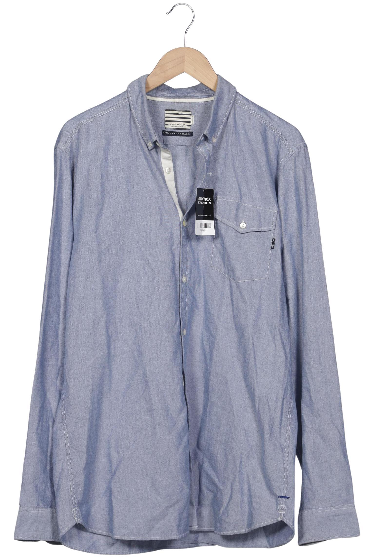 

Scotch & Soda Herren Hemd, blau, Gr. 56