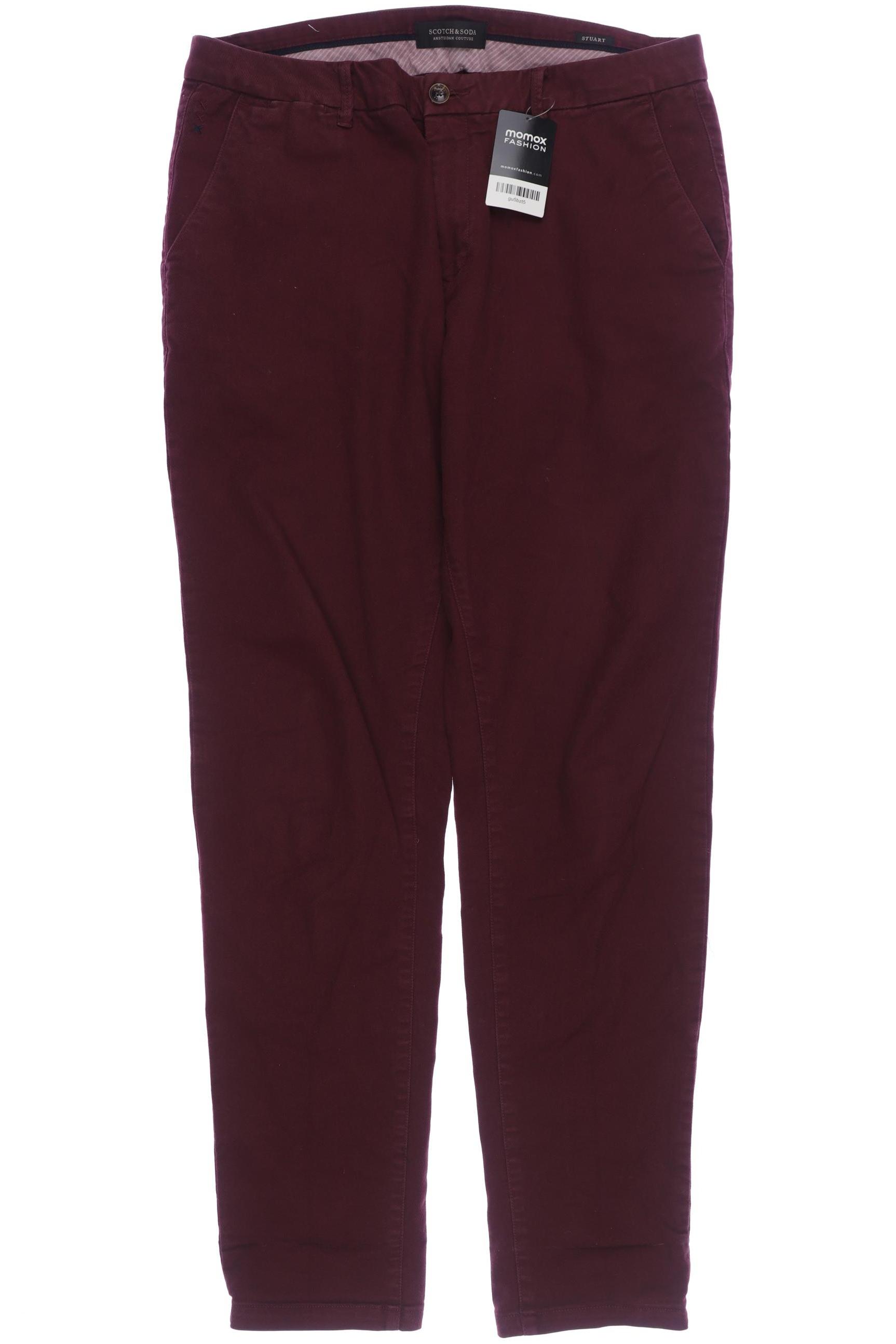 

Scotch & Soda Herren Stoffhose, bordeaux, Gr. 32