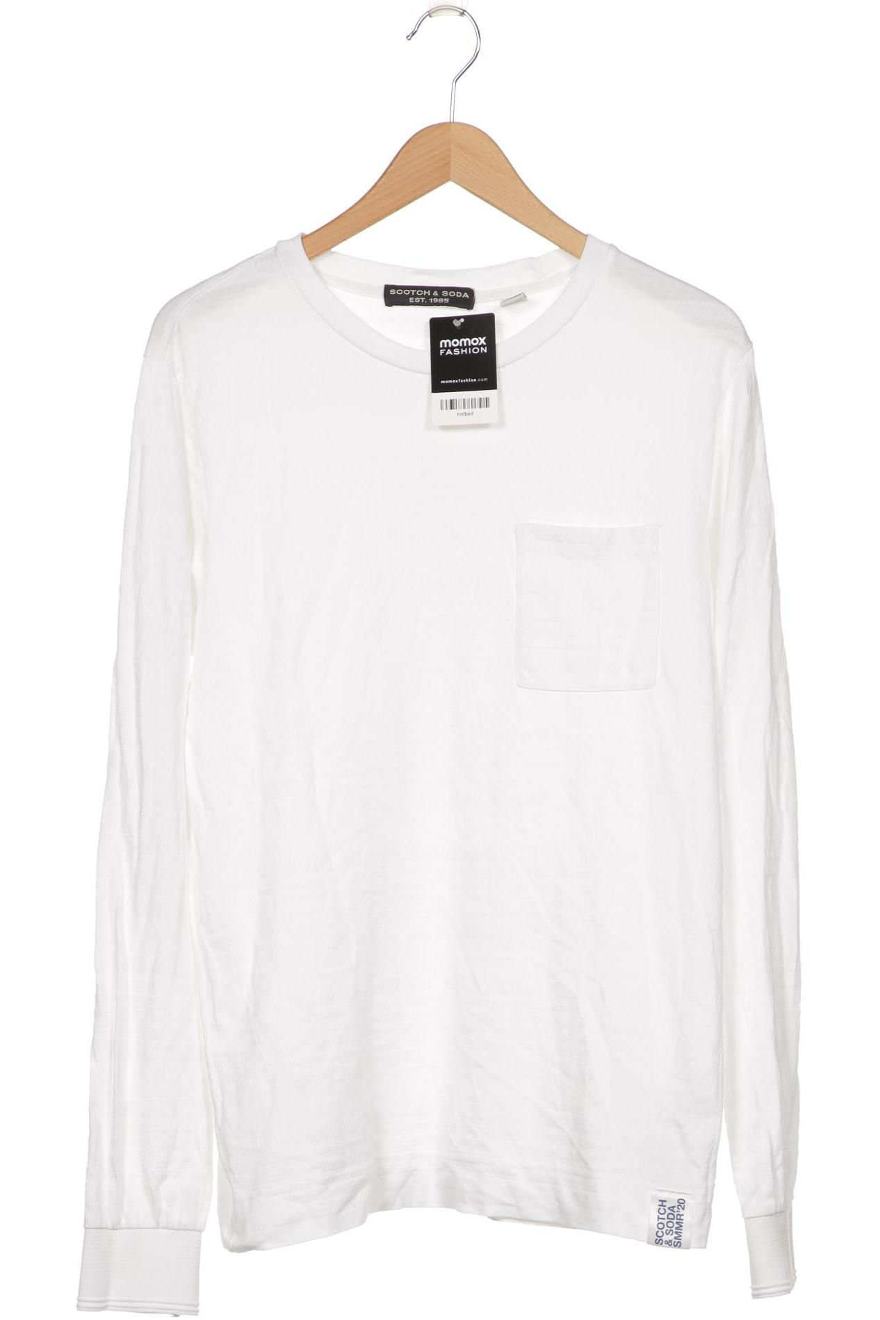 

Scotch & Soda Herren Langarmshirt, weiß, Gr. 48