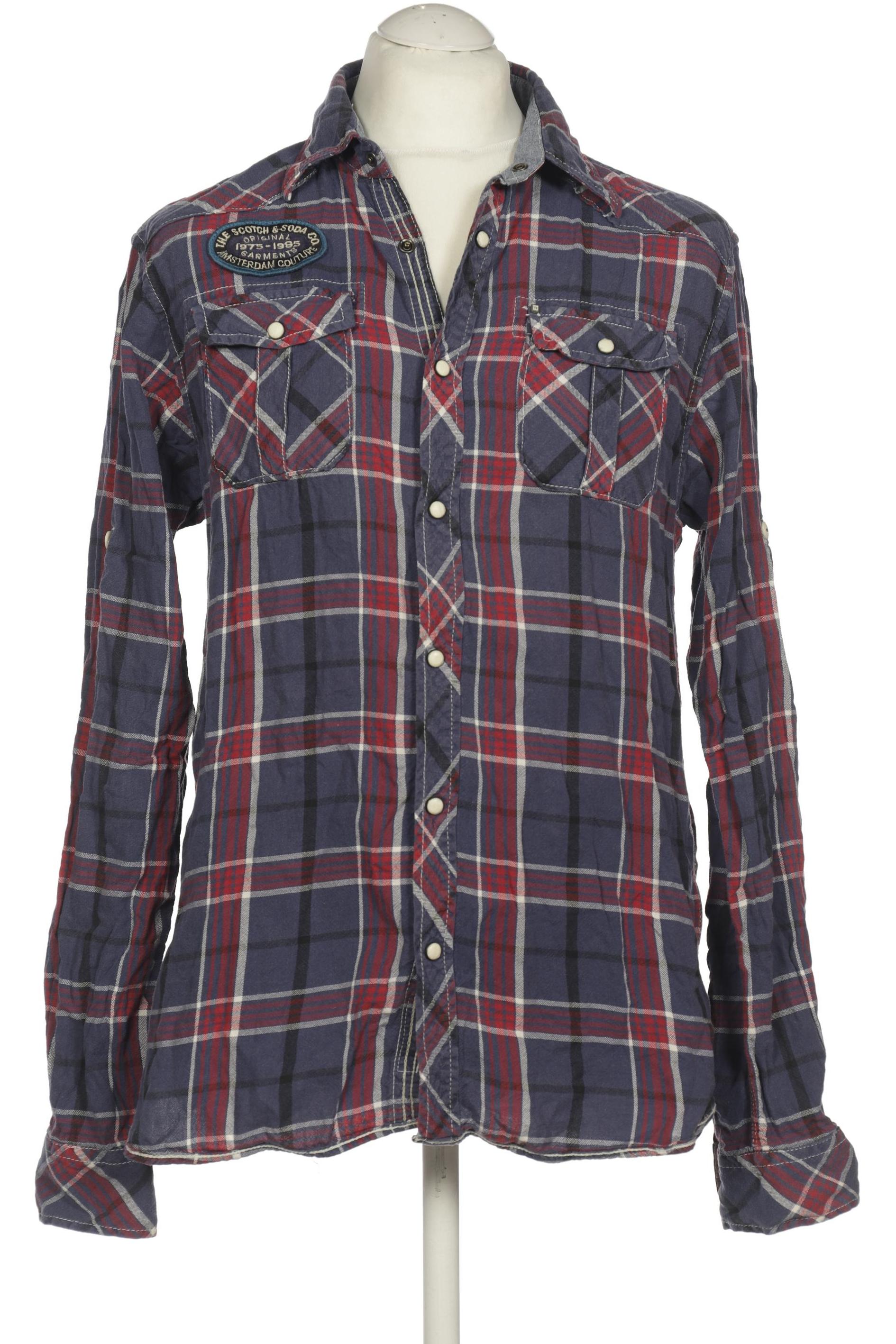 

Scotch & Soda Herren Hemd, blau, Gr. 52