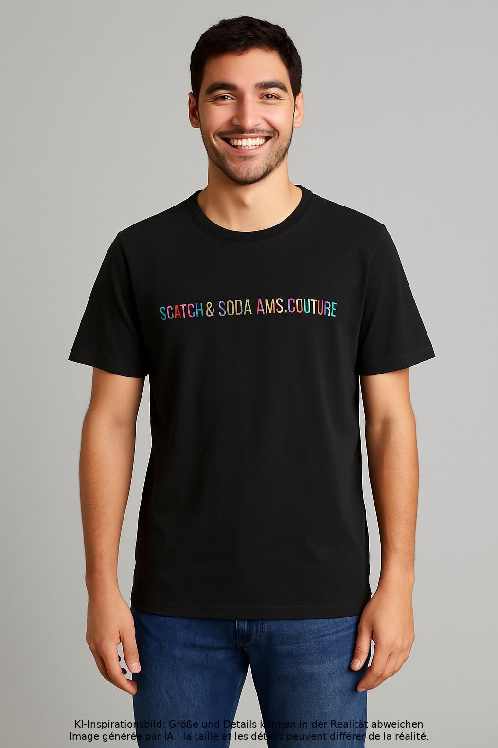 

Scotch & Soda Herren T-Shirt, schwarz, Gr. 52