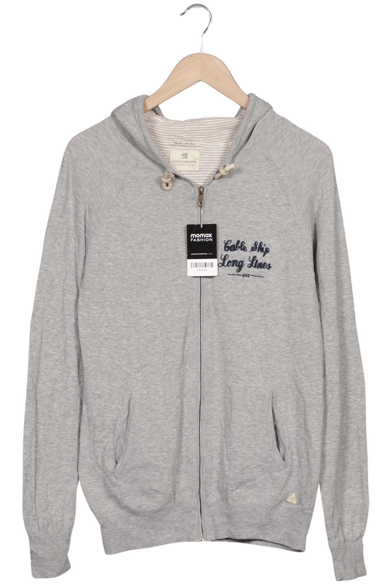 

Scotch & Soda Herren Kapuzenpullover, grau, Gr. 48