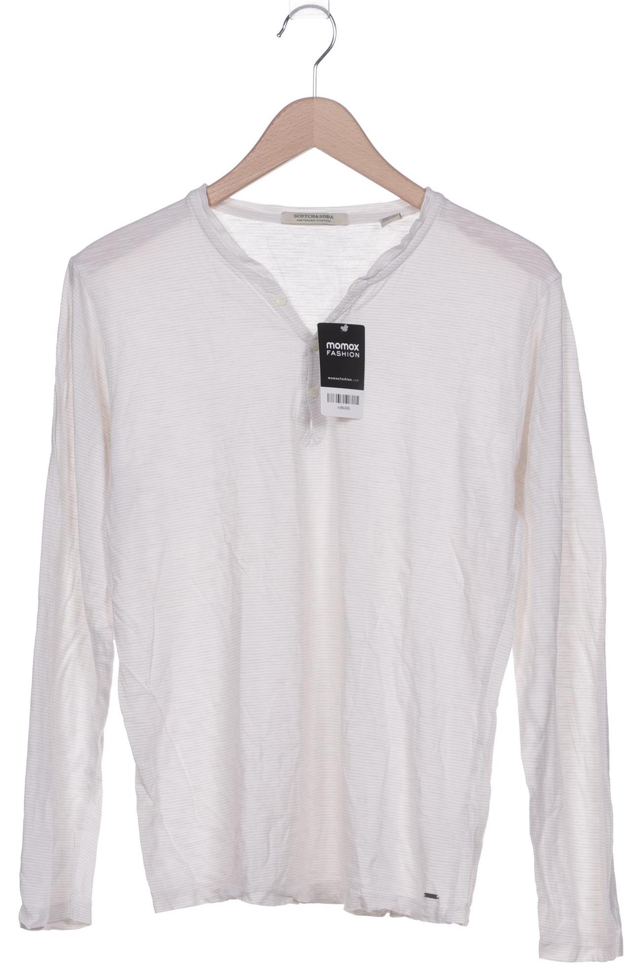 

Scotch & Soda Herren Langarmshirt, weiß, Gr. 48