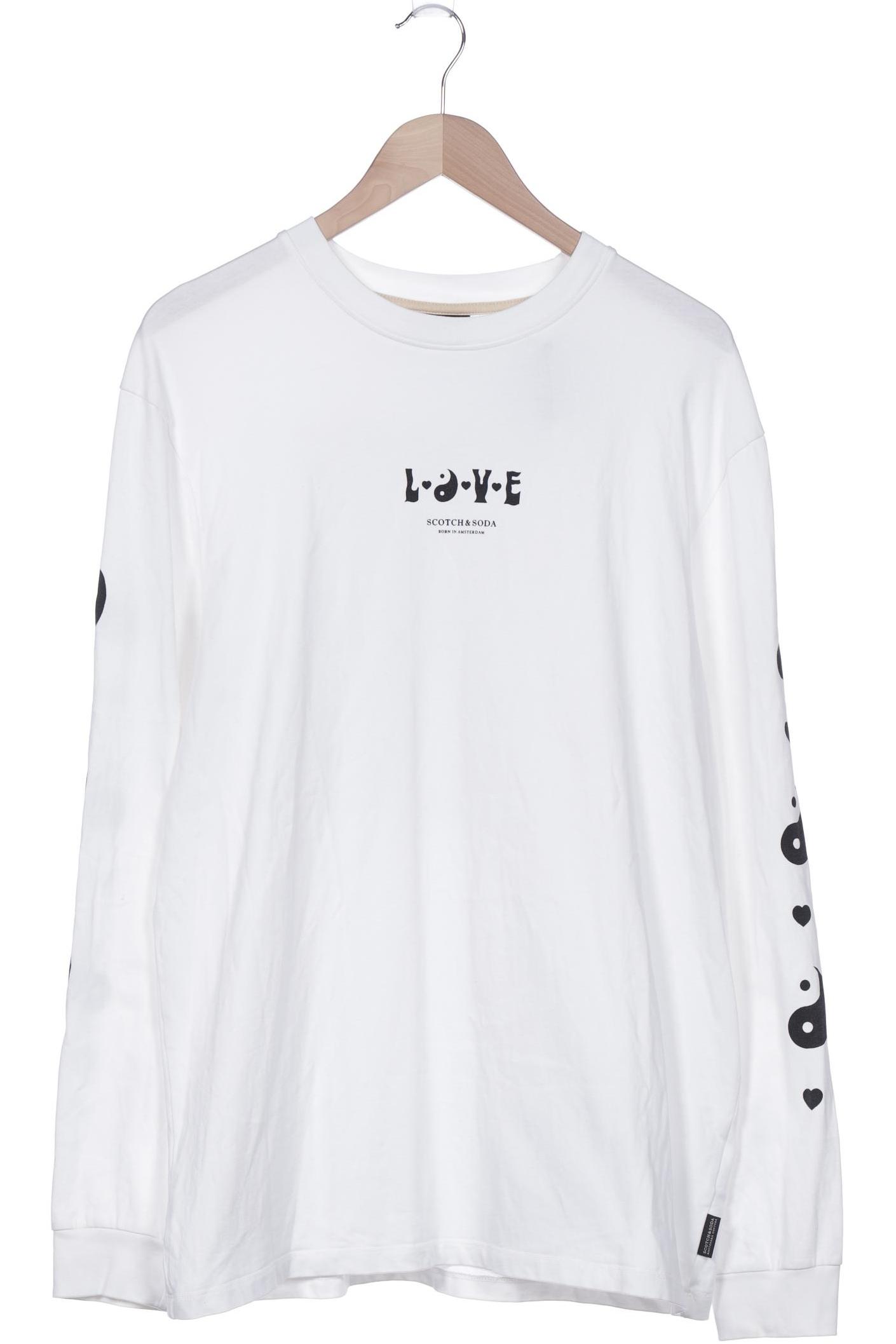 

Scotch & Soda Herren Langarmshirt, weiß, Gr. 52