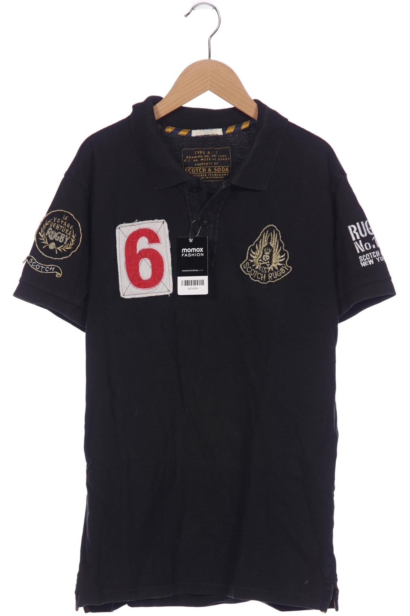 

Scotch & Soda Herren Poloshirt, schwarz, Gr. 52