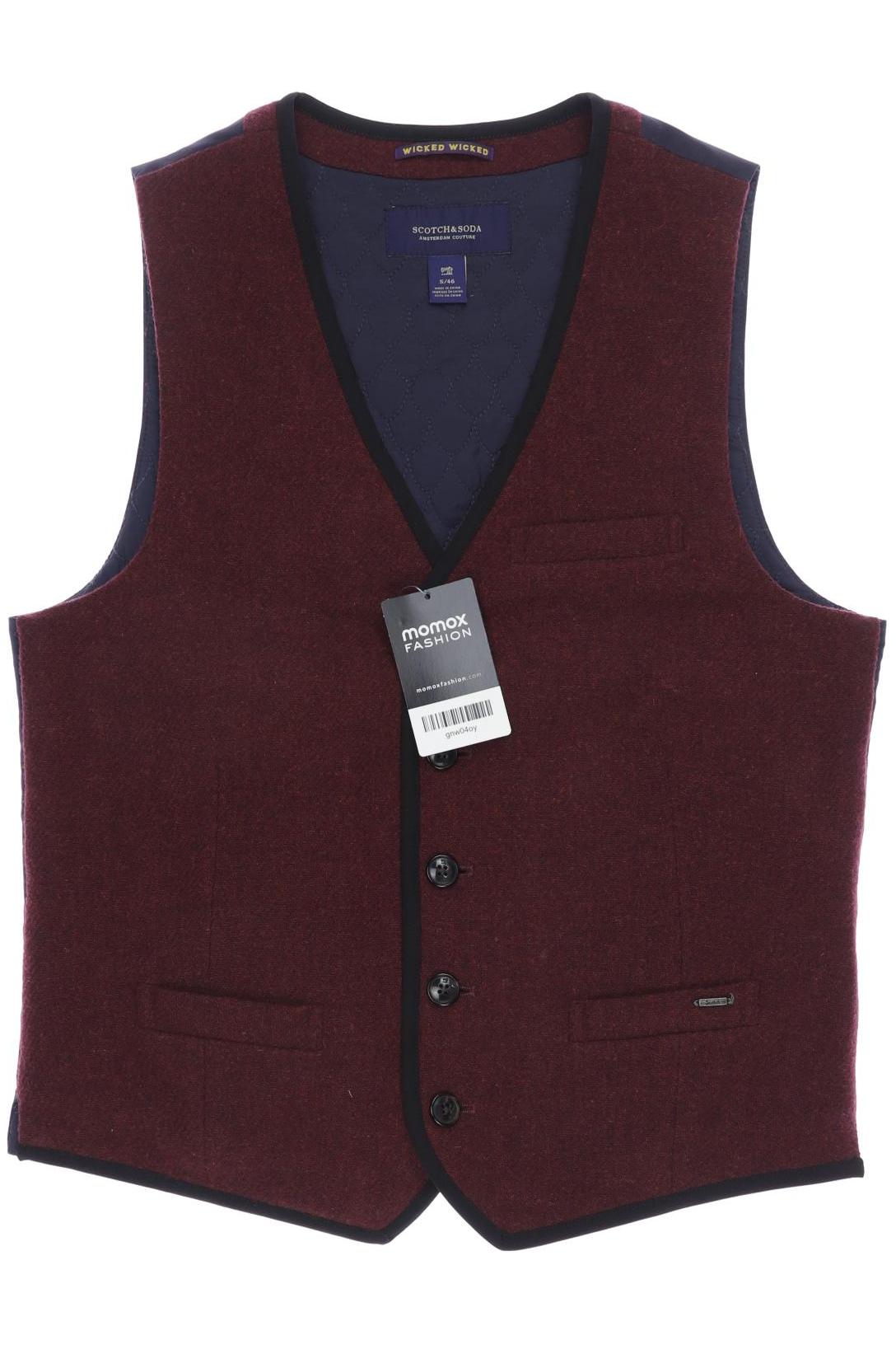 

Scotch & Soda Herren Weste, bordeaux, Gr. 46