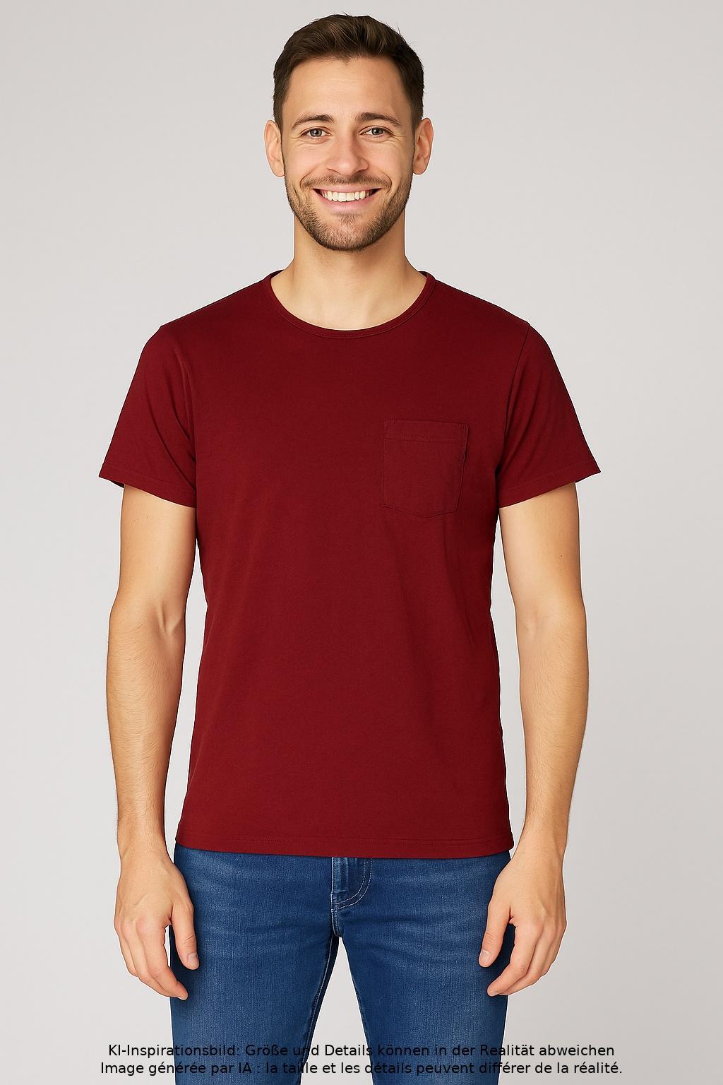 

Scotch & Soda Herren T-Shirt, bordeaux, Gr. 46