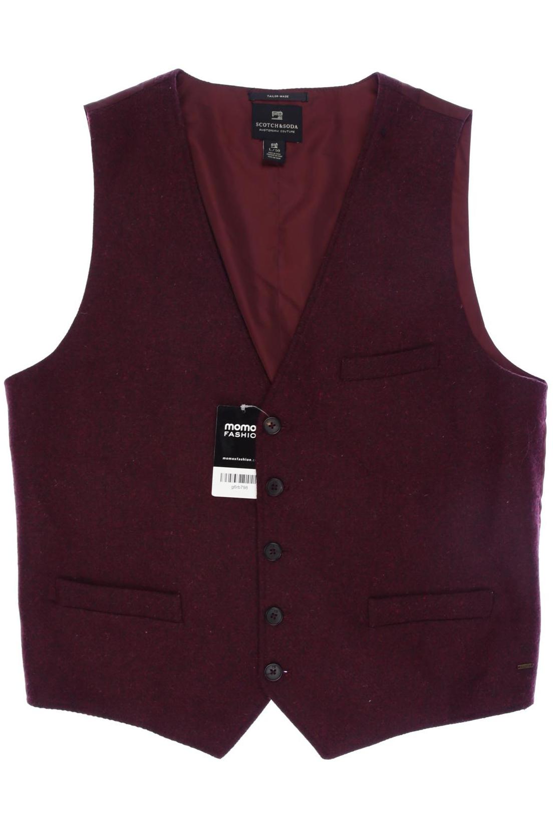 

Scotch & Soda Herren Weste, bordeaux, Gr. 50