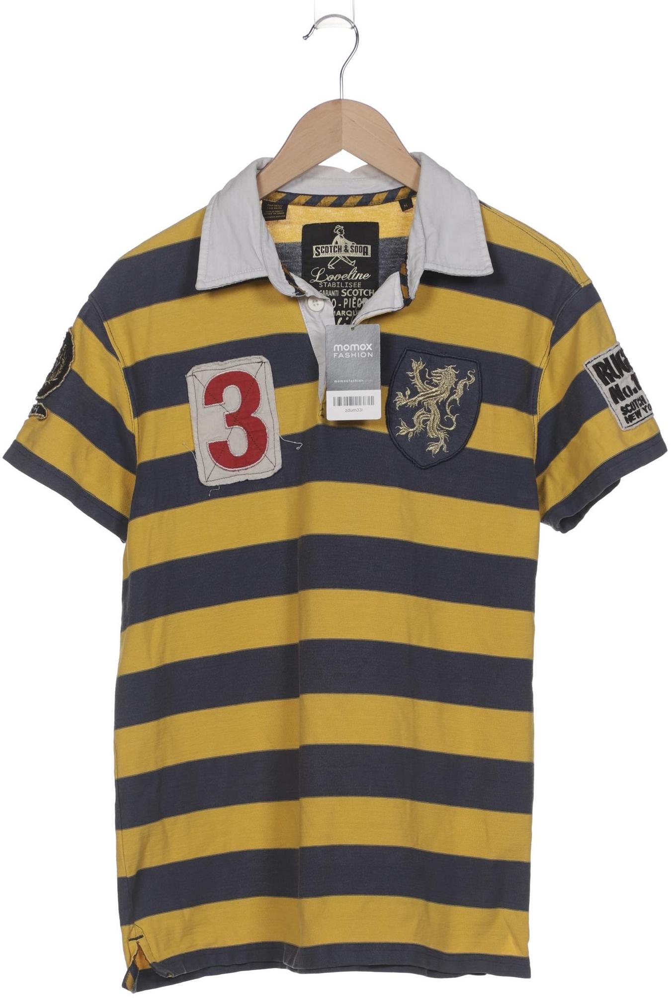 

Scotch & Soda Herren Poloshirt, gelb, Gr. 48