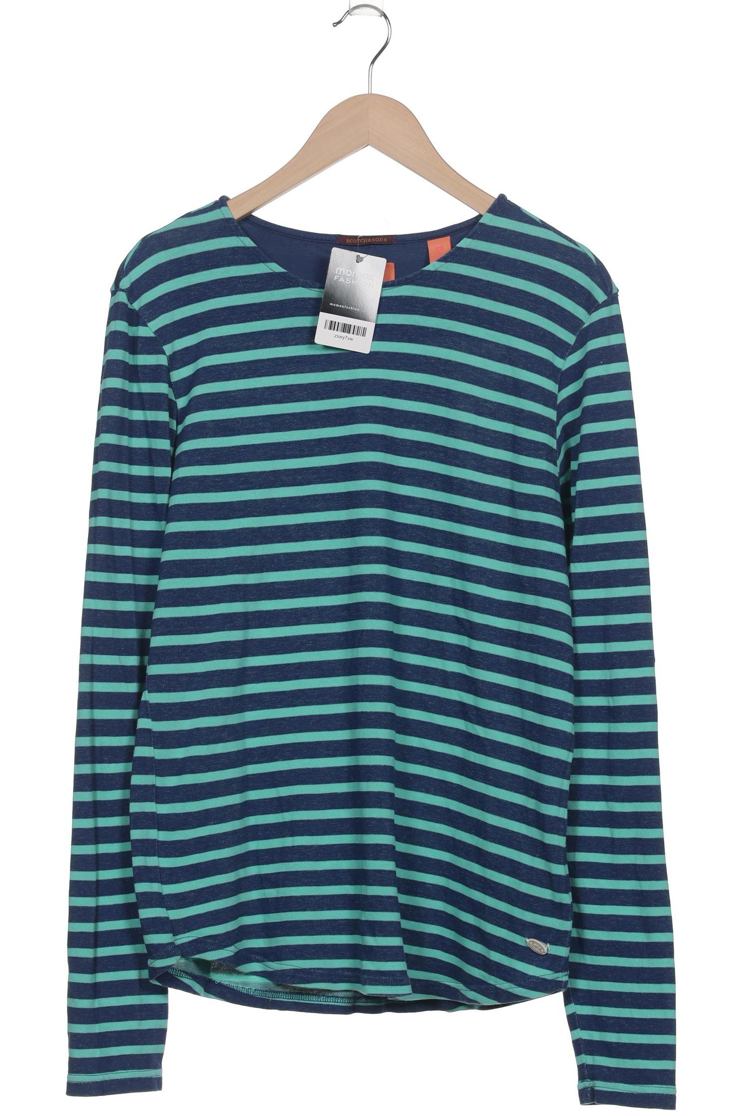

Scotch & Soda Herren Langarmshirt, türkis, Gr. 48