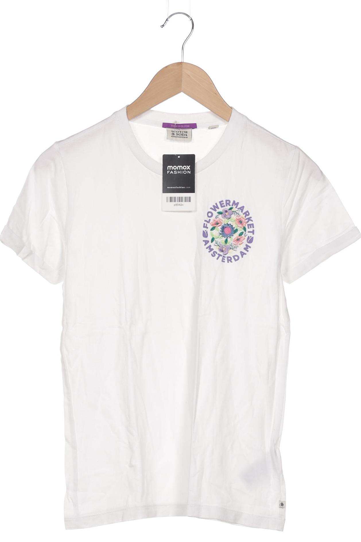 

Scotch & Soda Damen T-Shirt, weiß, Gr. 16