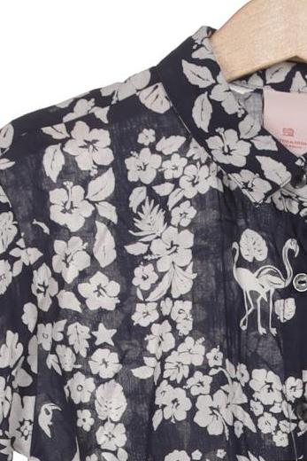 Thumbnail - Scotch &amp; Soda Damen Bluse, marineblau, Gr. 116