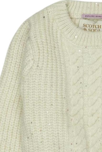 Thumbnail - Scotch &amp; Soda Mädchen Pullover, cremeweiß, Gr. 116