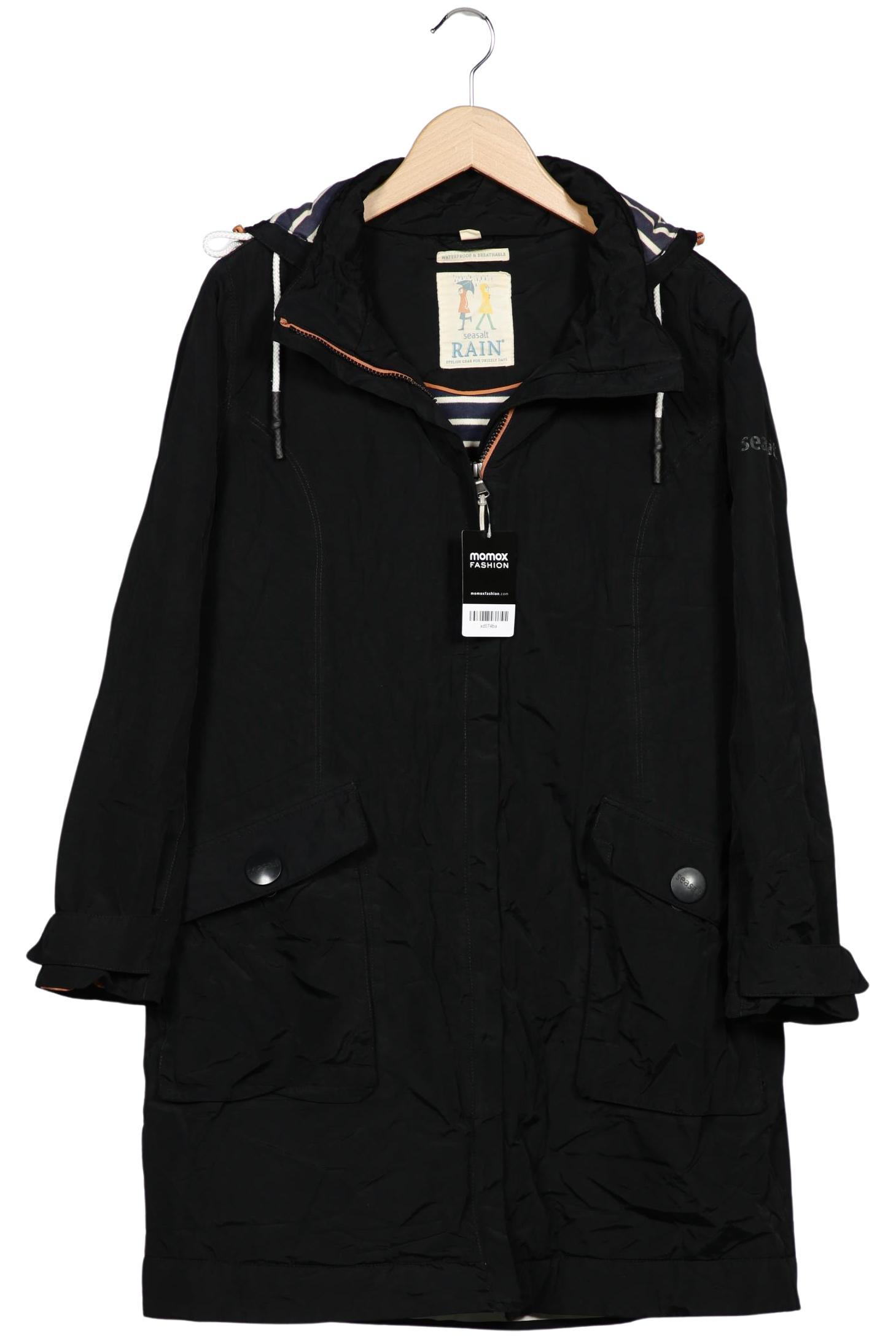 

Seasalt Damen Mantel, schwarz, Gr. 42