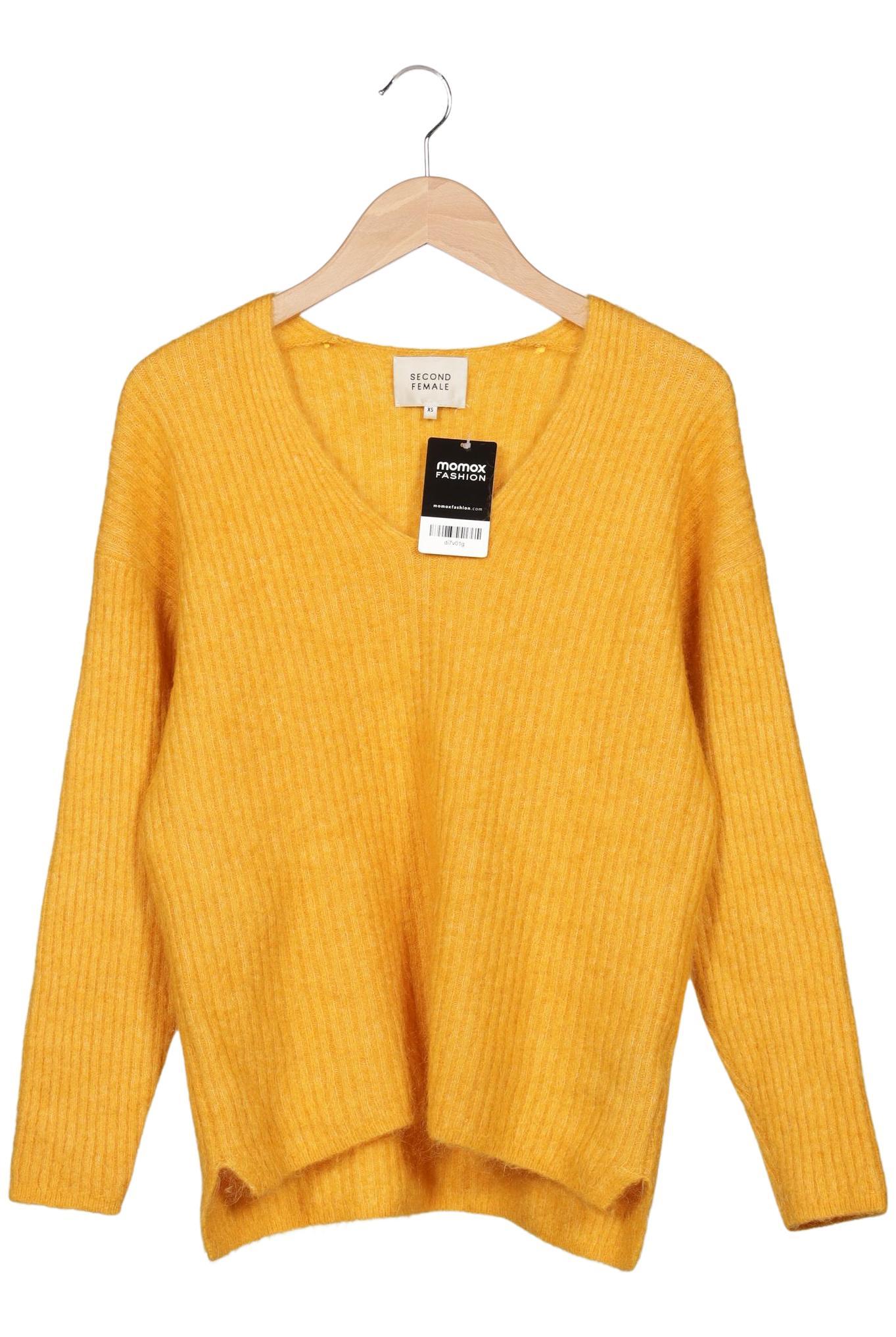 

Second Female Damen Pullover, gelb, Gr. 34
