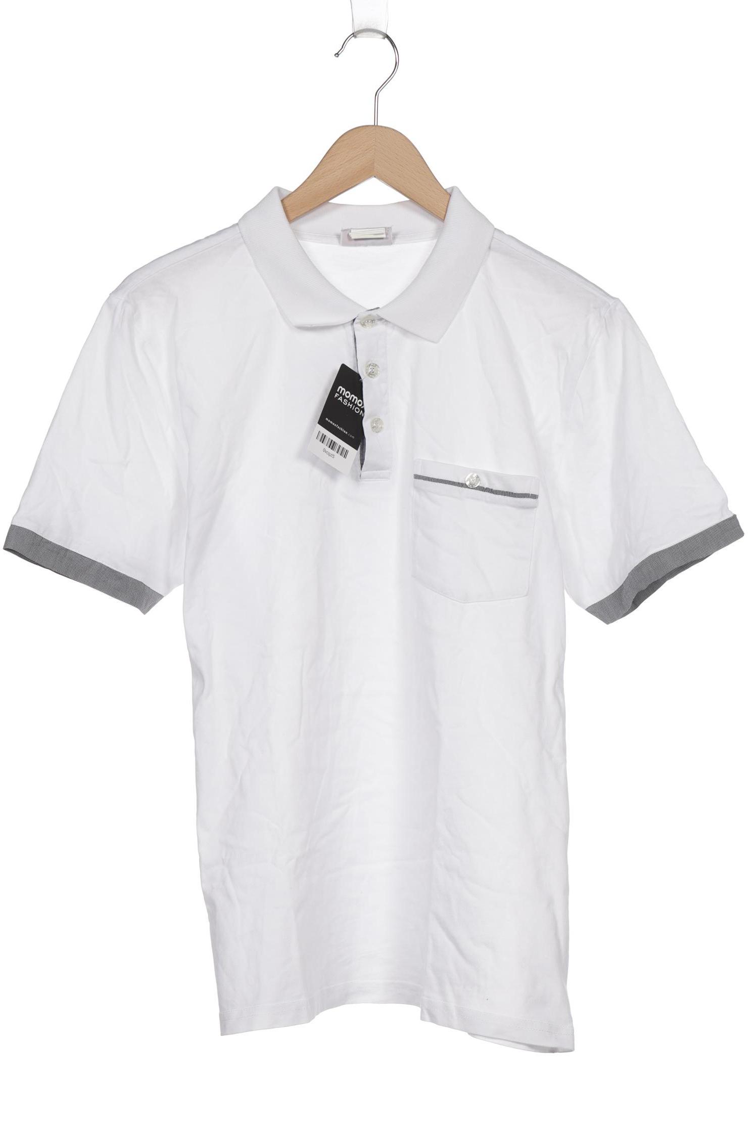 Thumbnail - Second Hand Einzelstücke Herren Poloshirt, weiß, Gr. 52