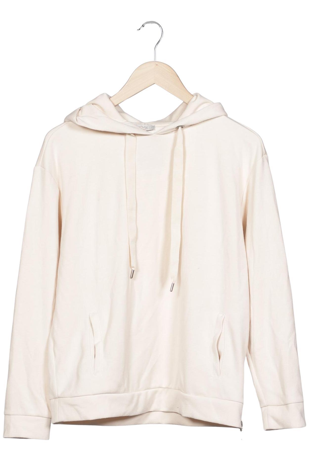 

Second Hand Einzelstücke Damen Kapuzenpullover, cremeweiß, Gr. 38