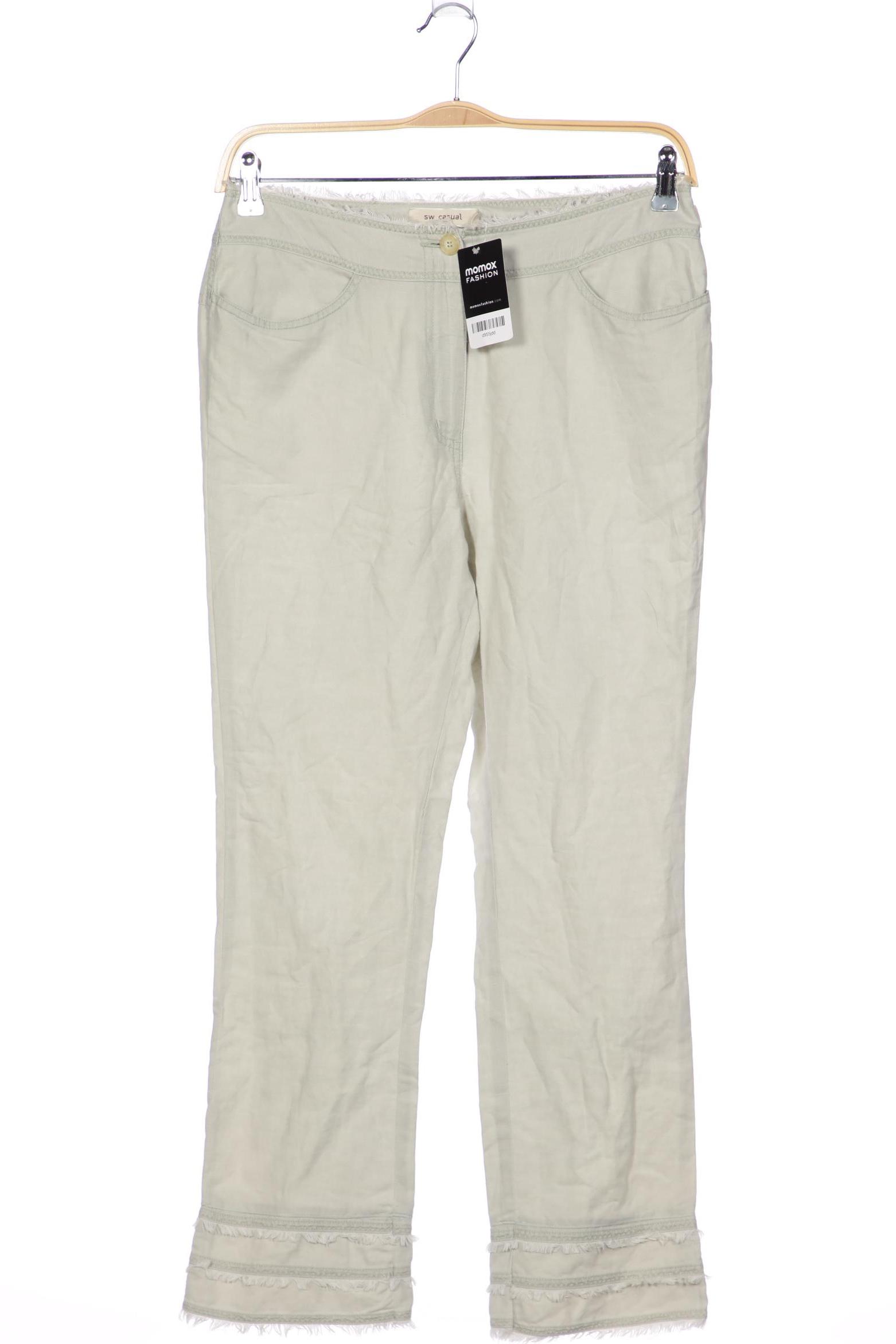 

Second Hand Einzelstücke Damen Stoffhose, hellgrün