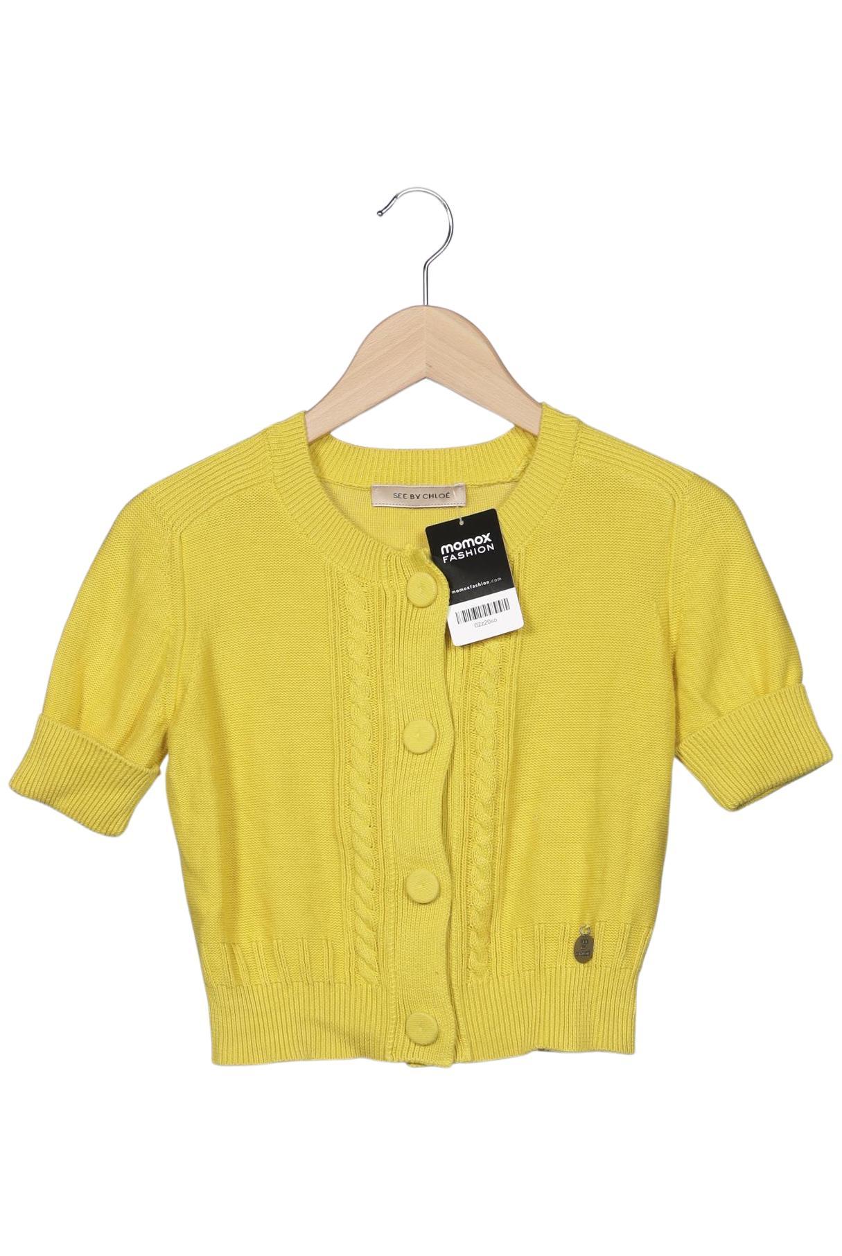 

See by Chloe Damen Strickjacke, gelb, Gr. 36
