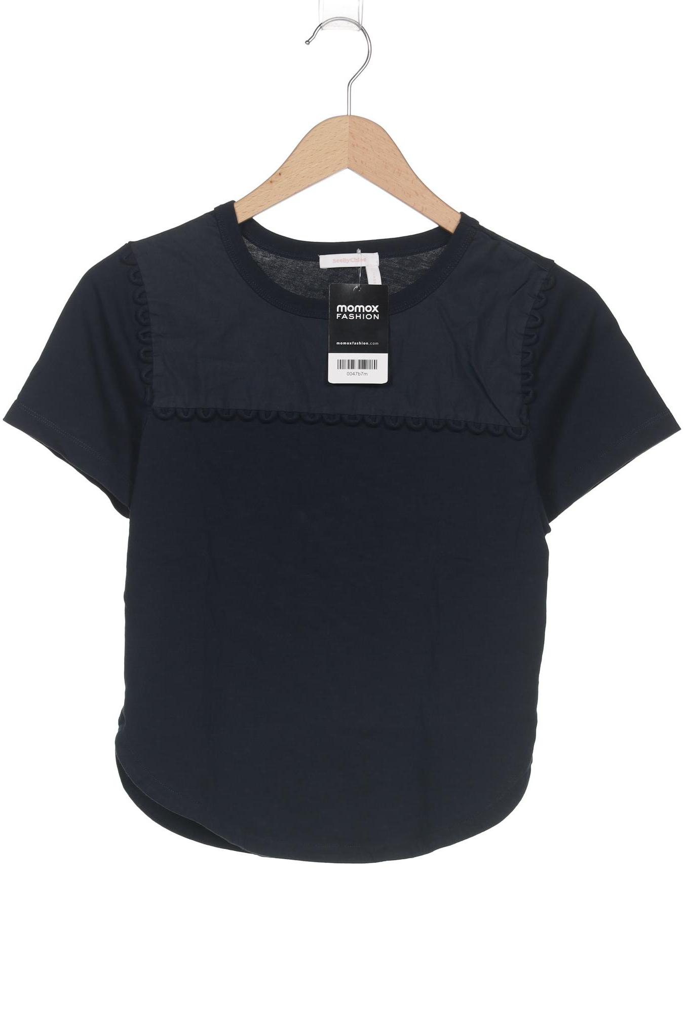

See by Chloe Damen T-Shirt, marineblau, Gr. 34