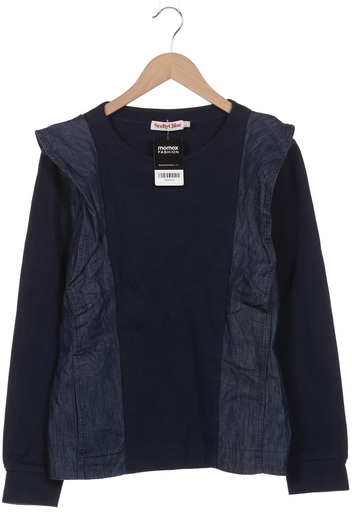 

See by Chloe Damen Langarmshirt, marineblau, Gr. 36