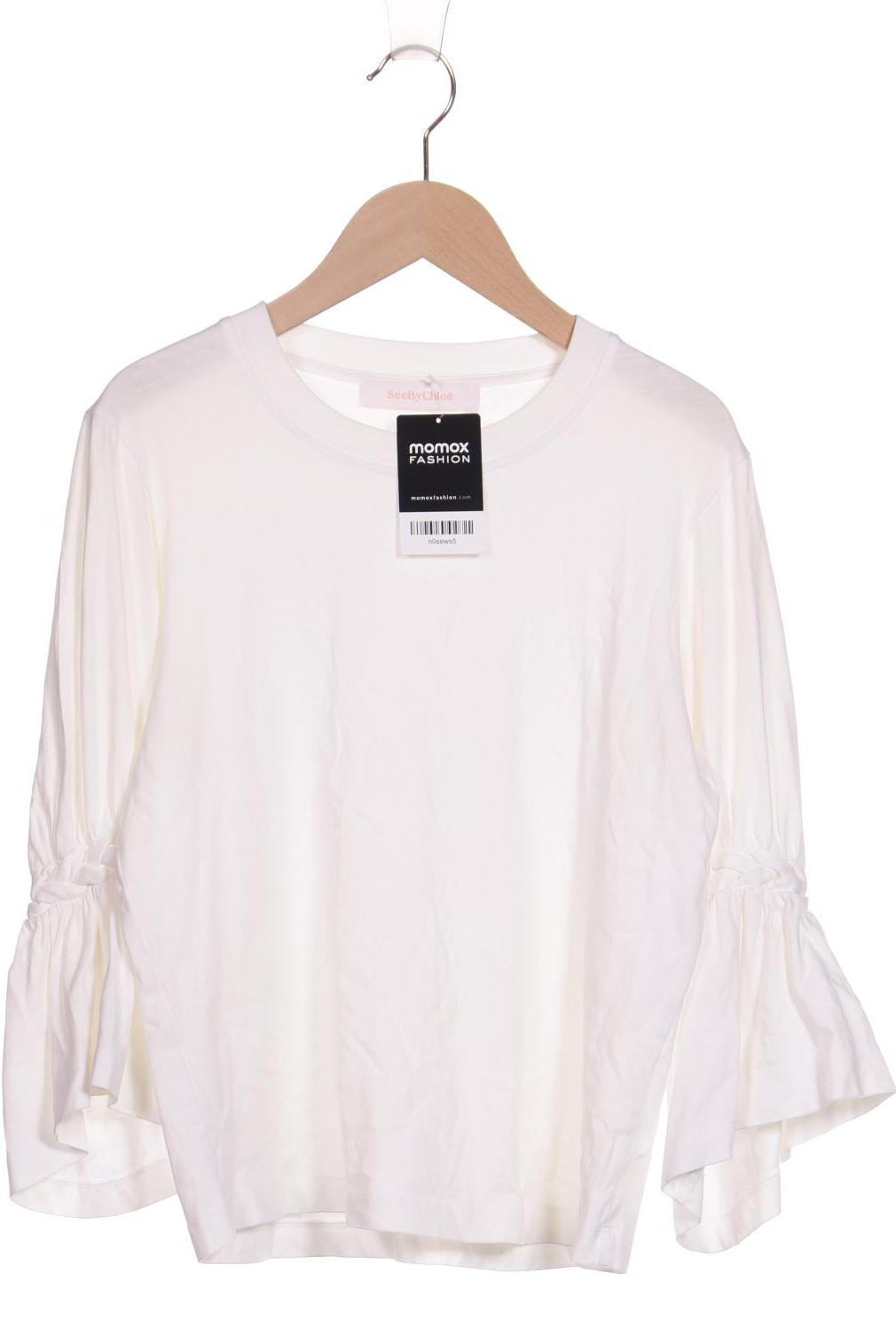 

See by Chloe Damen Langarmshirt, weiß, Gr. 38