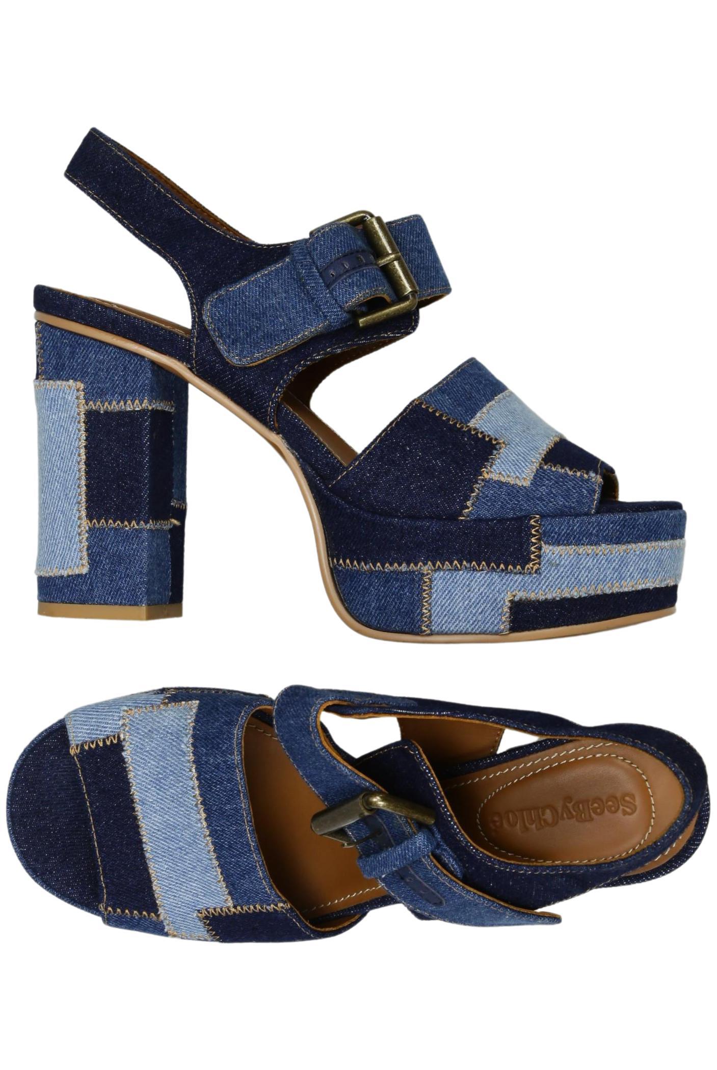 

See by Chloe Damen Sandale, hellblau, Gr. 38