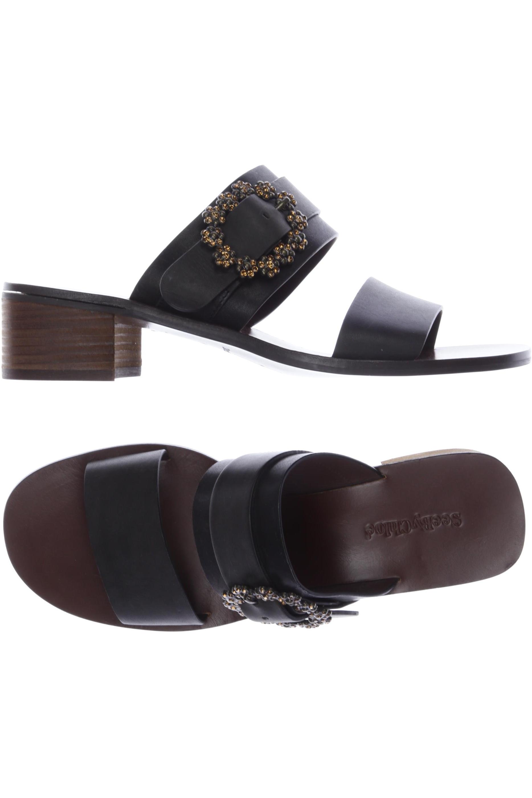 

See by Chloe Damen Sandale, schwarz, Gr. 40.5