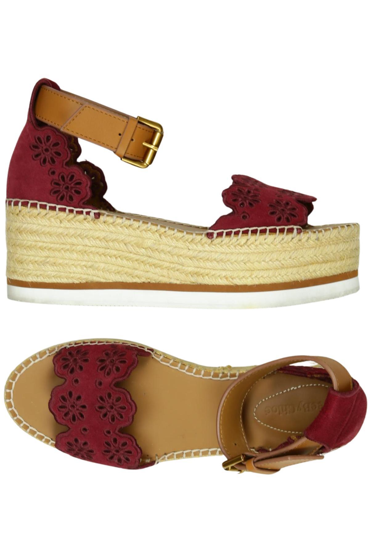 

See by Chloe Damen Sandale, bordeaux, Gr. 40