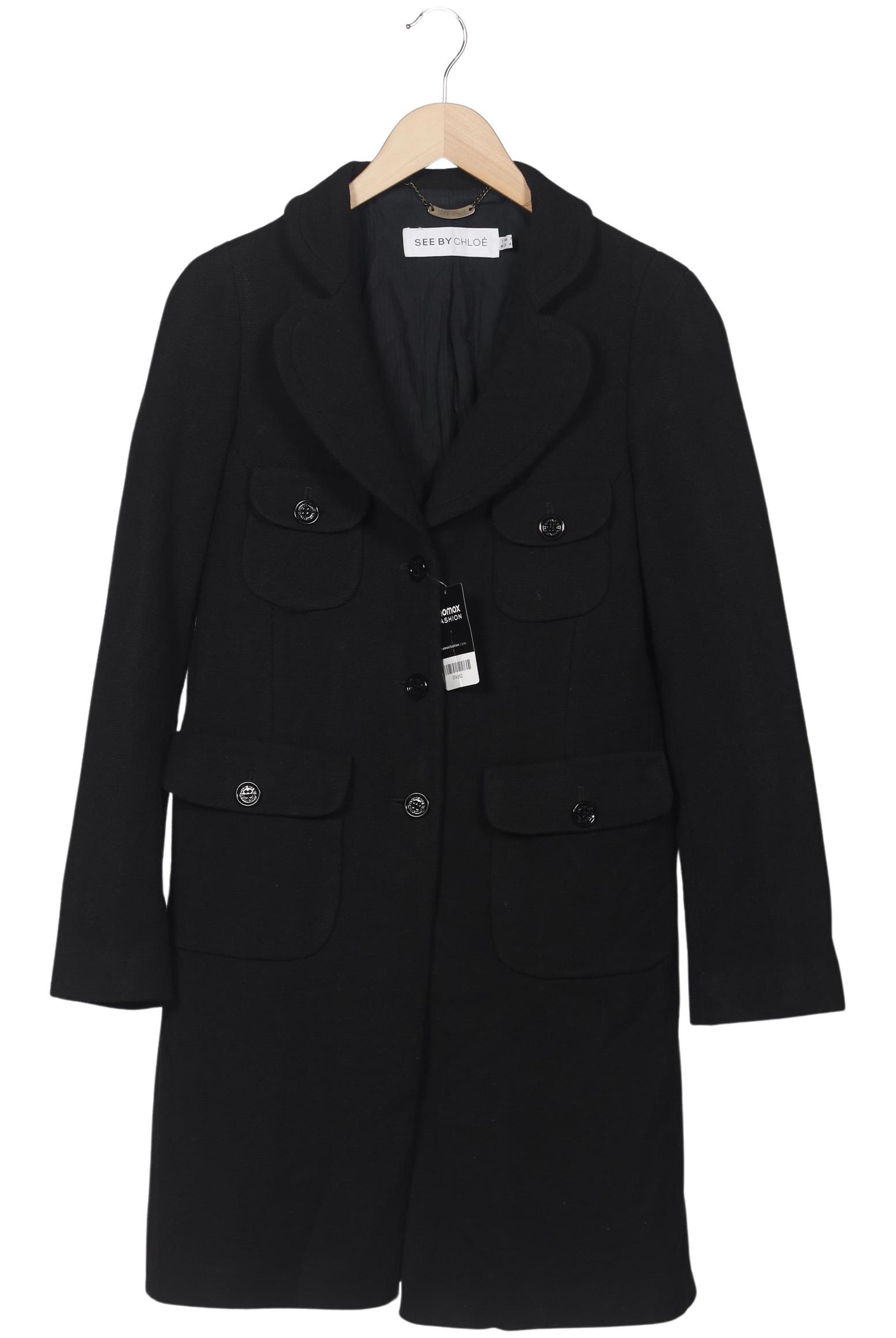 

See by Chloe Damen Mantel, schwarz, Gr. 44