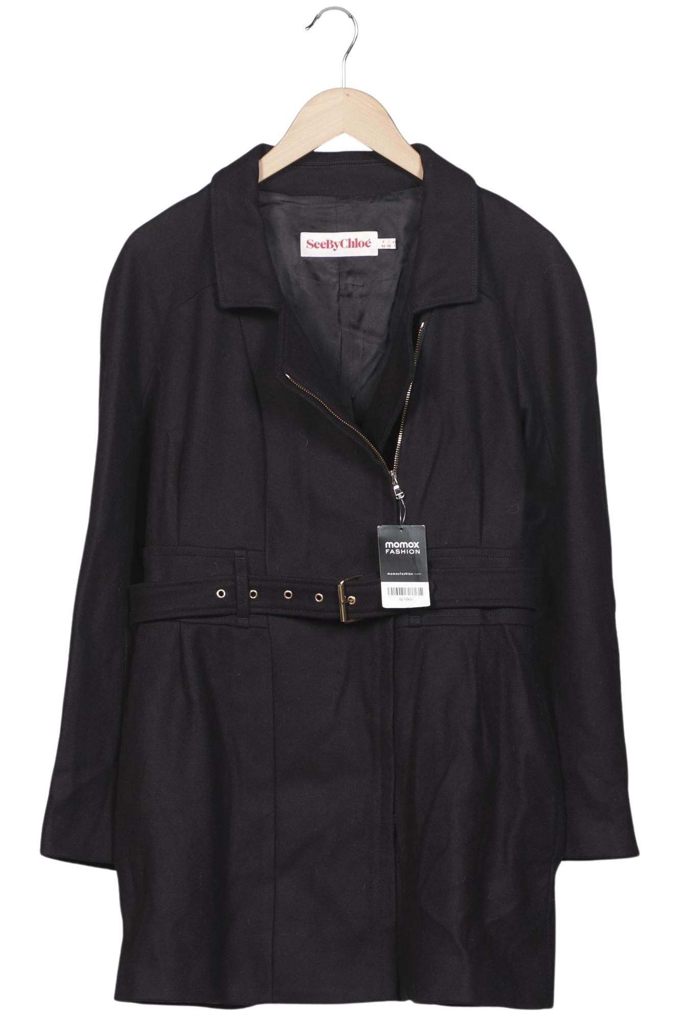 

See by Chloe Damen Mantel, schwarz, Gr. 42