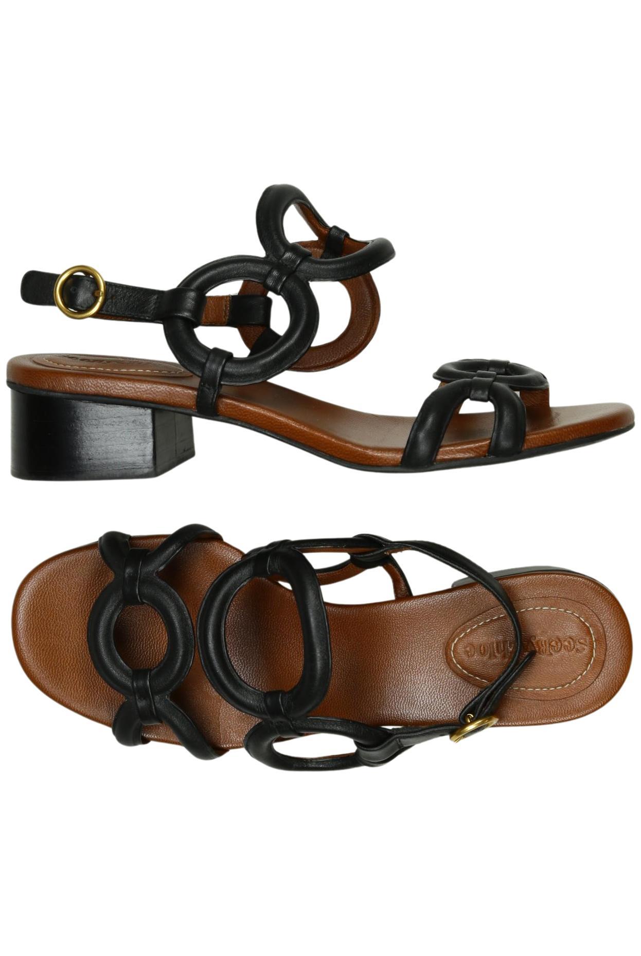 

See by Chloe Damen Sandale, schwarz, Gr. 38