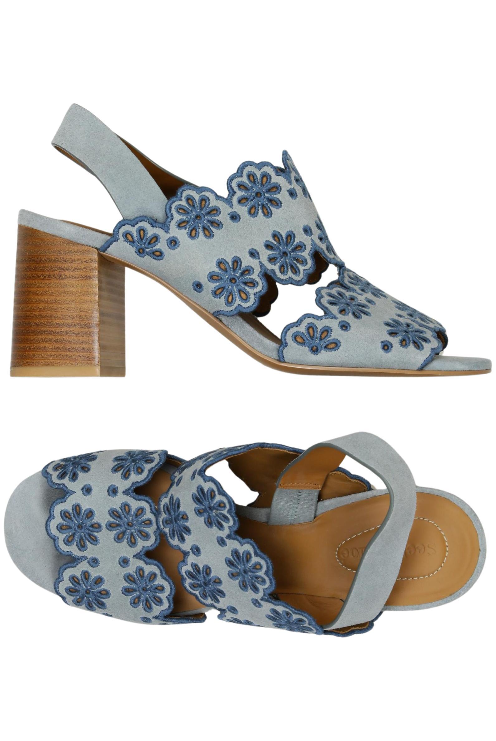 

See by Chloe Damen Sandale, hellblau, Gr. 41