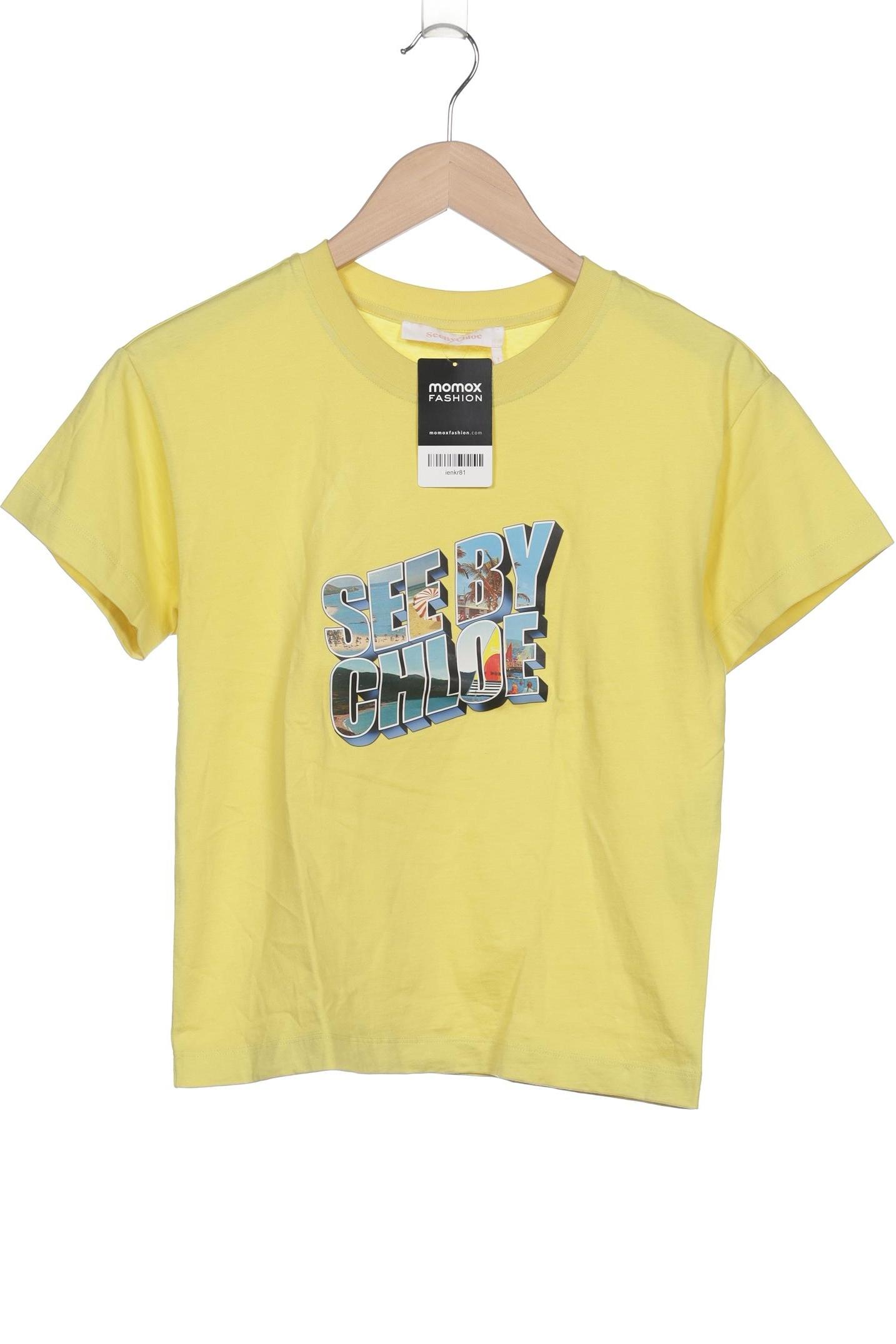 

See by Chloe Damen T-Shirt, gelb, Gr. 34