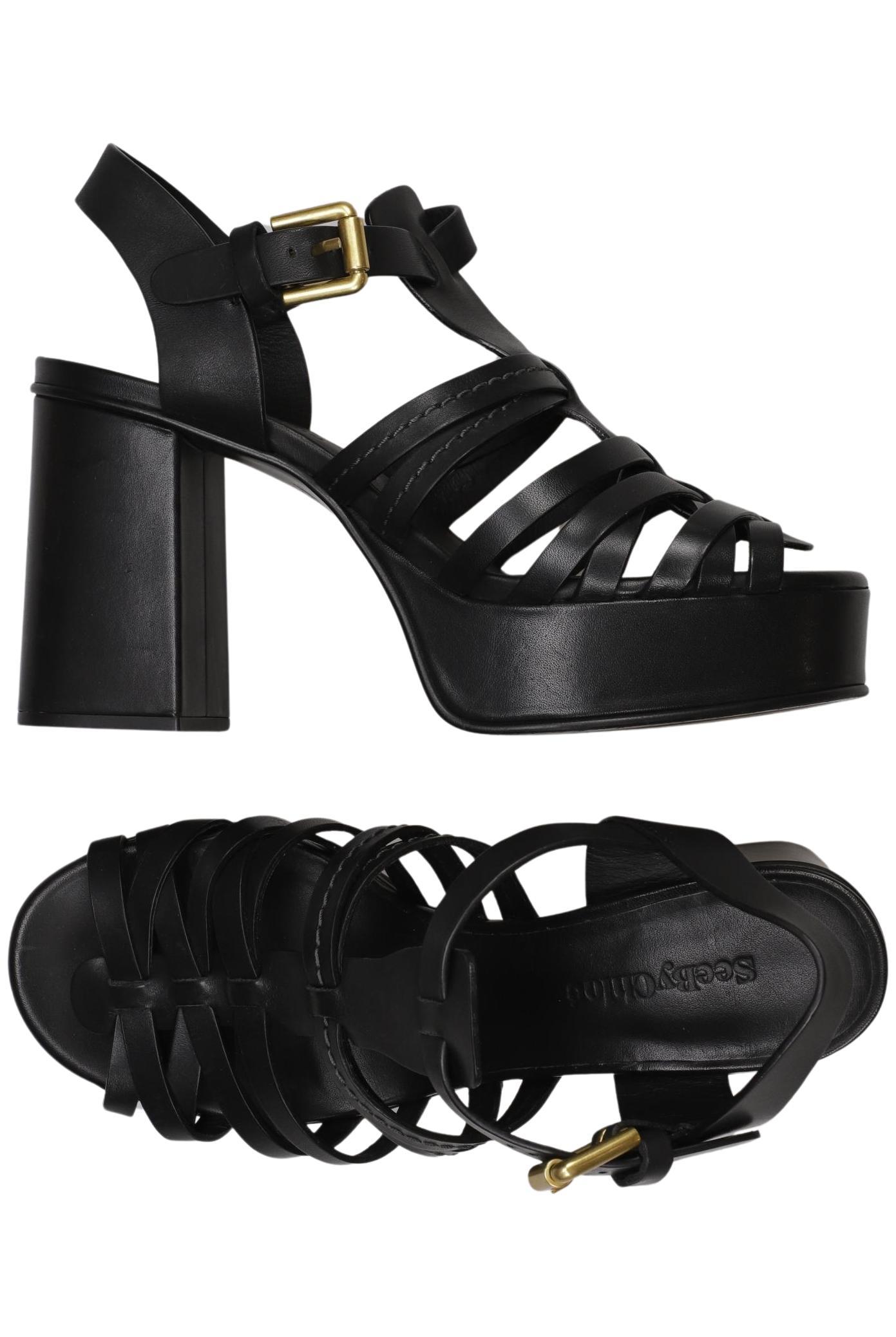 

See by Chloe Damen Sandale, schwarz, Gr. 38