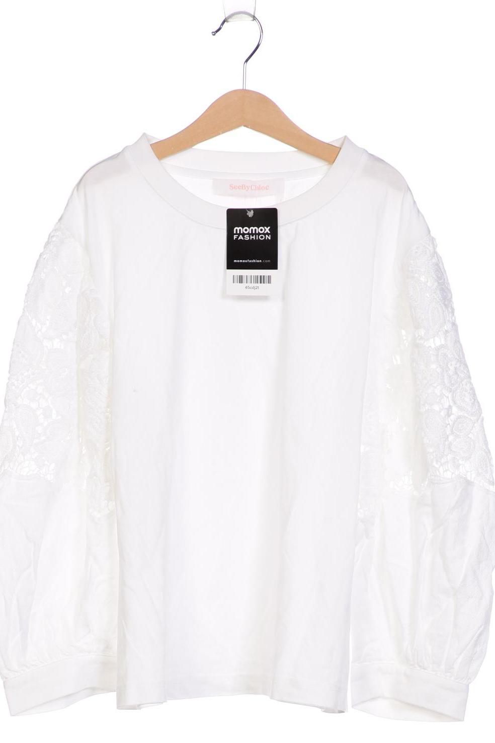 

See by Chloe Damen Langarmshirt, weiß, Gr. 36