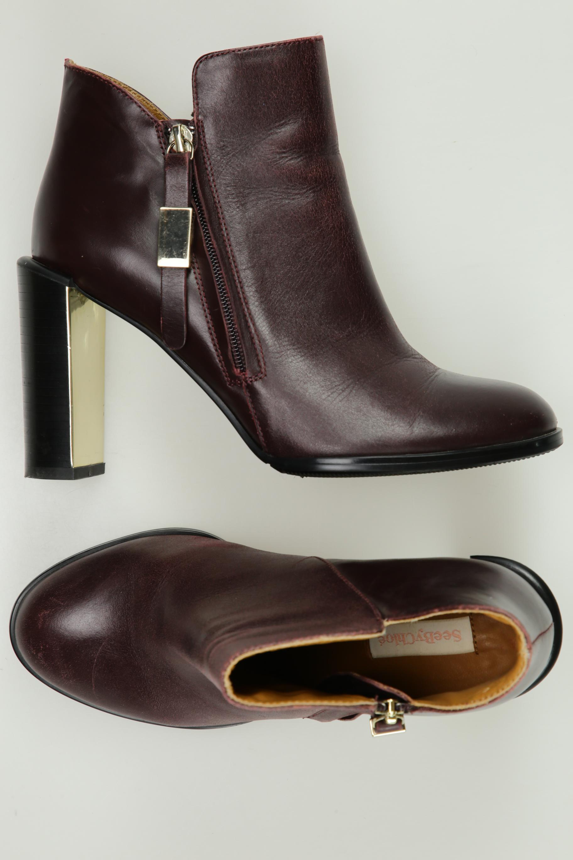 

See by Chloe Damen Stiefelette, bordeaux, Gr. 38