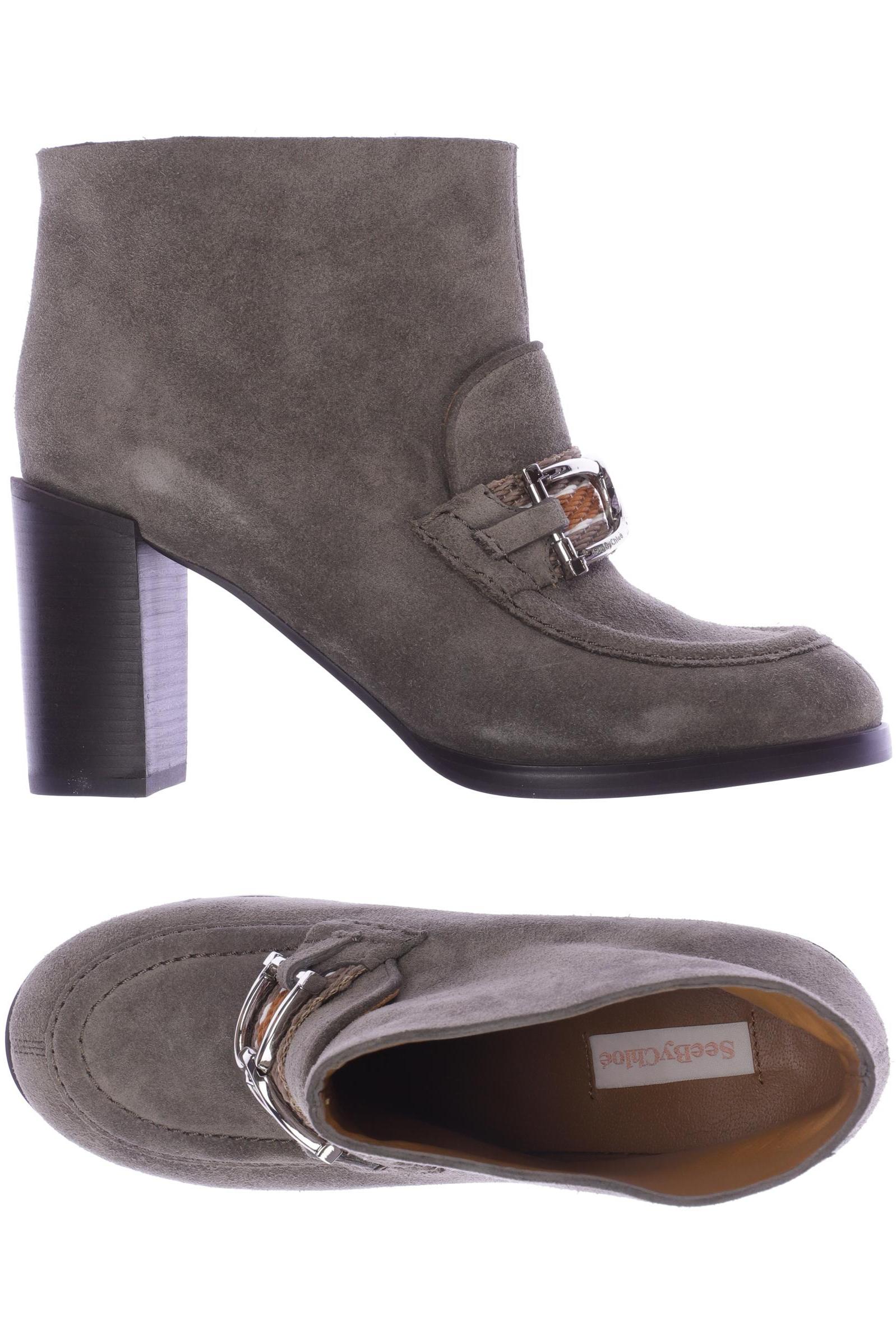 

See by Chloe Damen Stiefelette, grün, Gr. 39