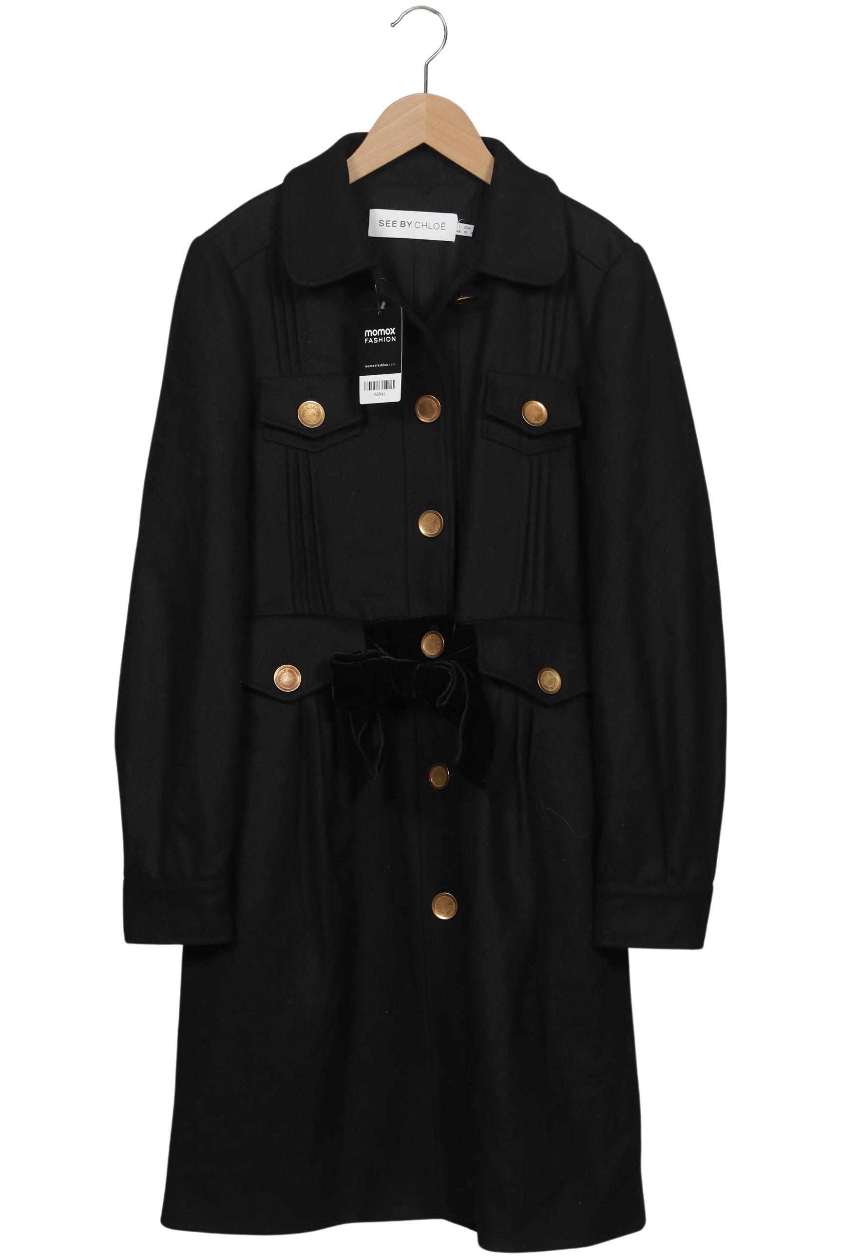 

See by Chloe Damen Mantel, schwarz, Gr. 42