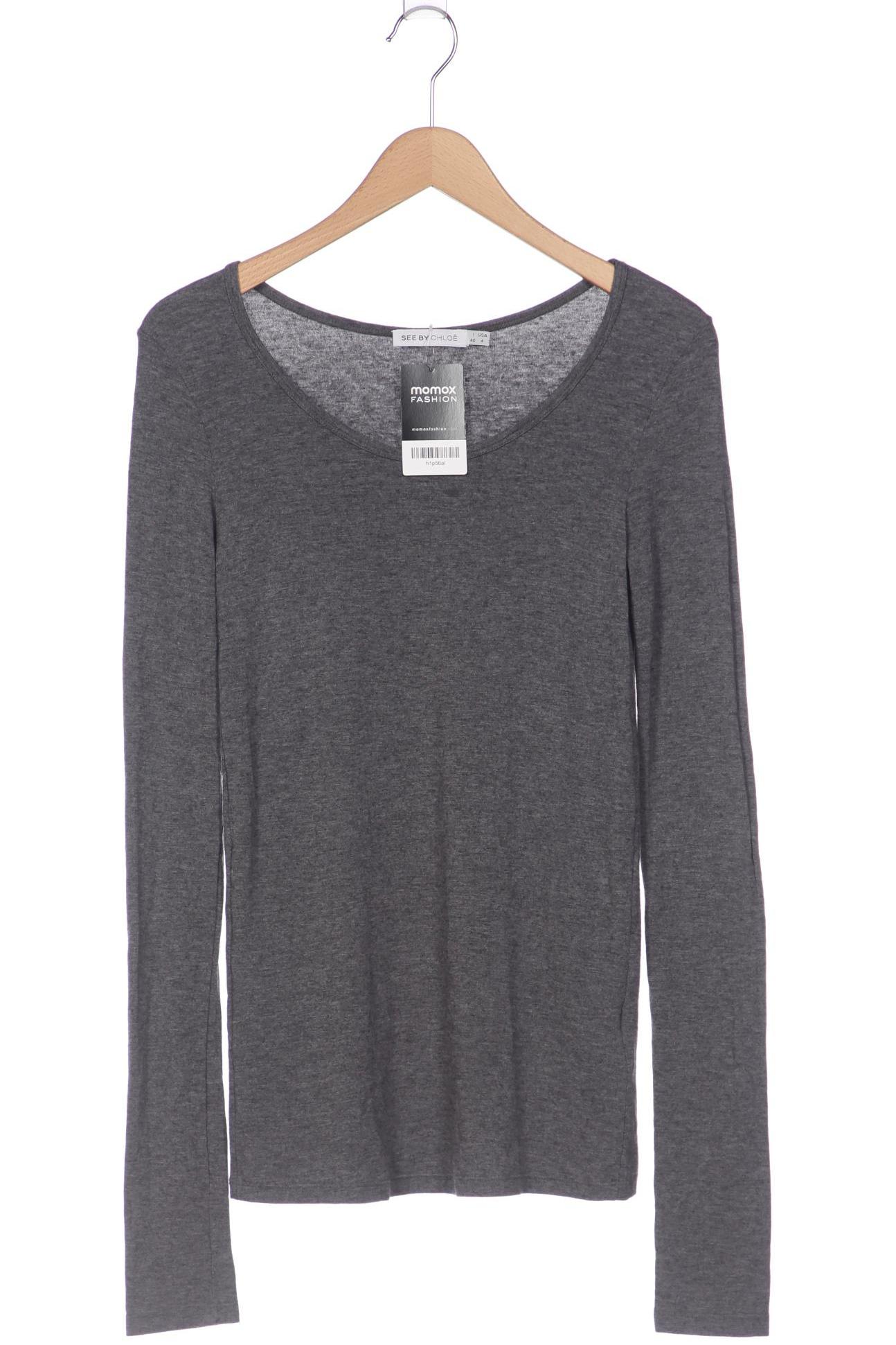 

See by Chloe Damen Langarmshirt, grau, Gr. 36