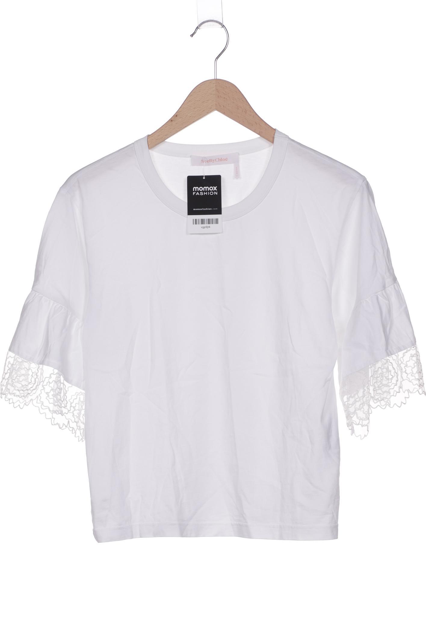 

See by Chloe Damen Langarmshirt, weiß, Gr. 36