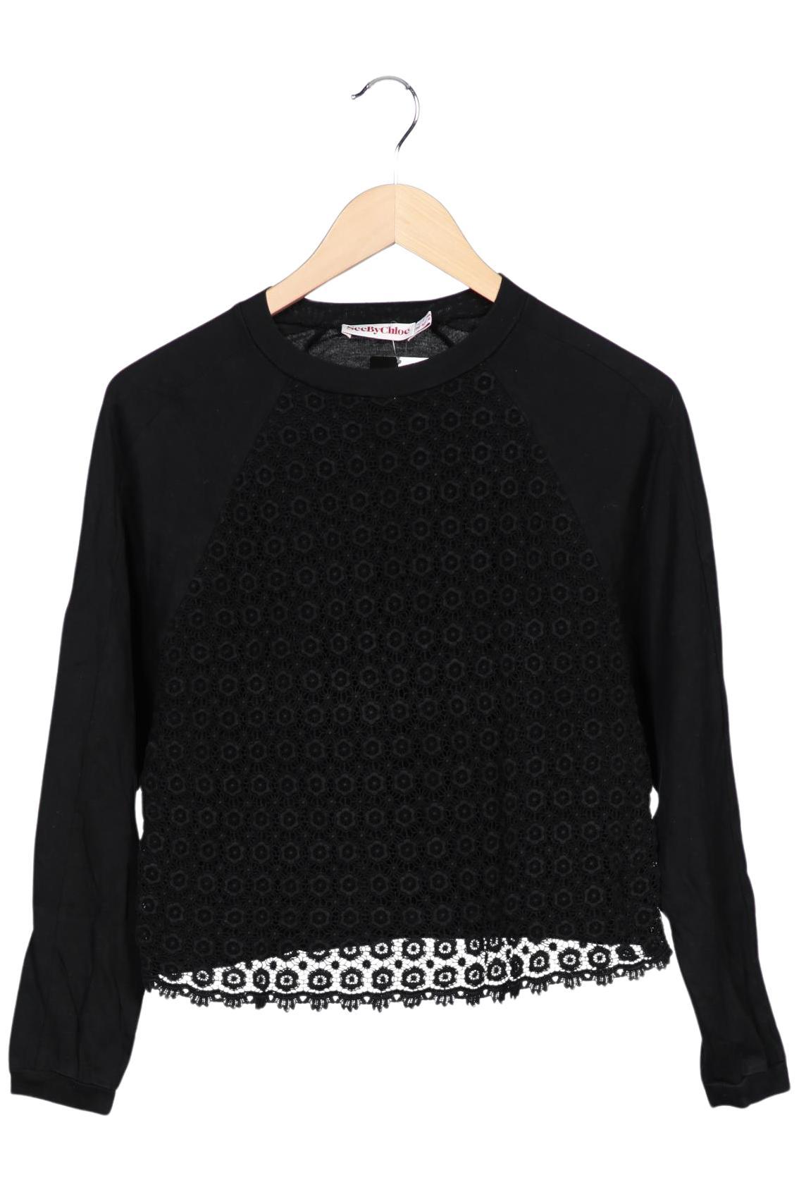 

See by Chloe Damen Langarmshirt, schwarz, Gr. 38