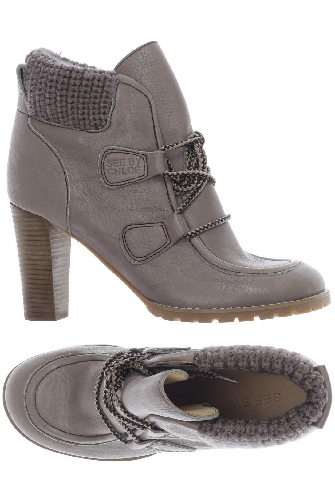 

See by Chloe Damen Stiefelette, grau, Gr. 39.5
