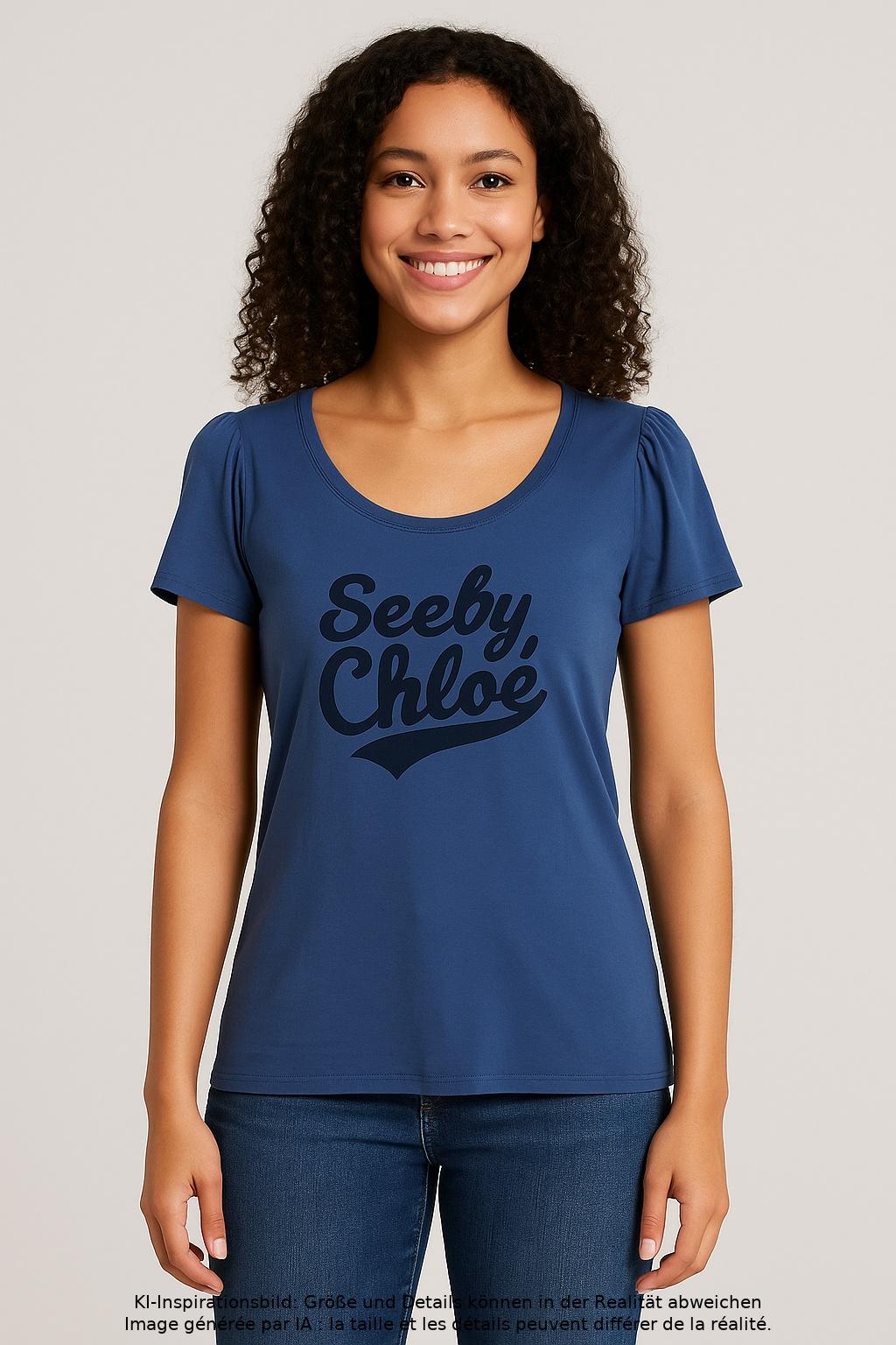 

See by Chloe Damen T-Shirt, blau, Gr. 42