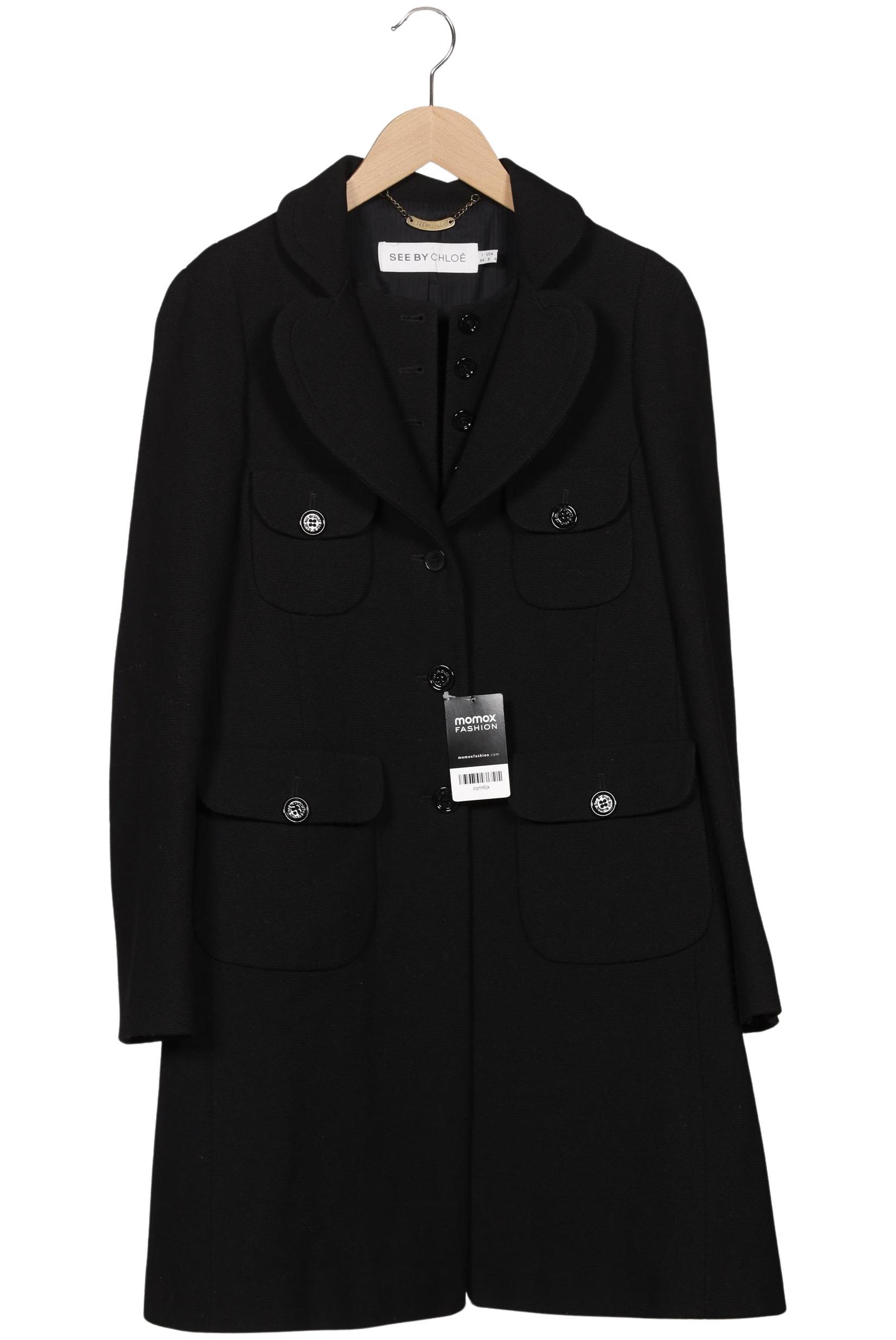 

See by Chloe Damen Mantel, schwarz, Gr. 40