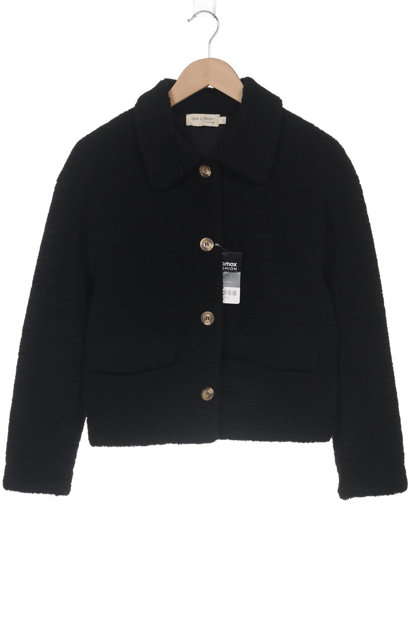 

See U Soon Damen Jacke, schwarz, Gr. 38